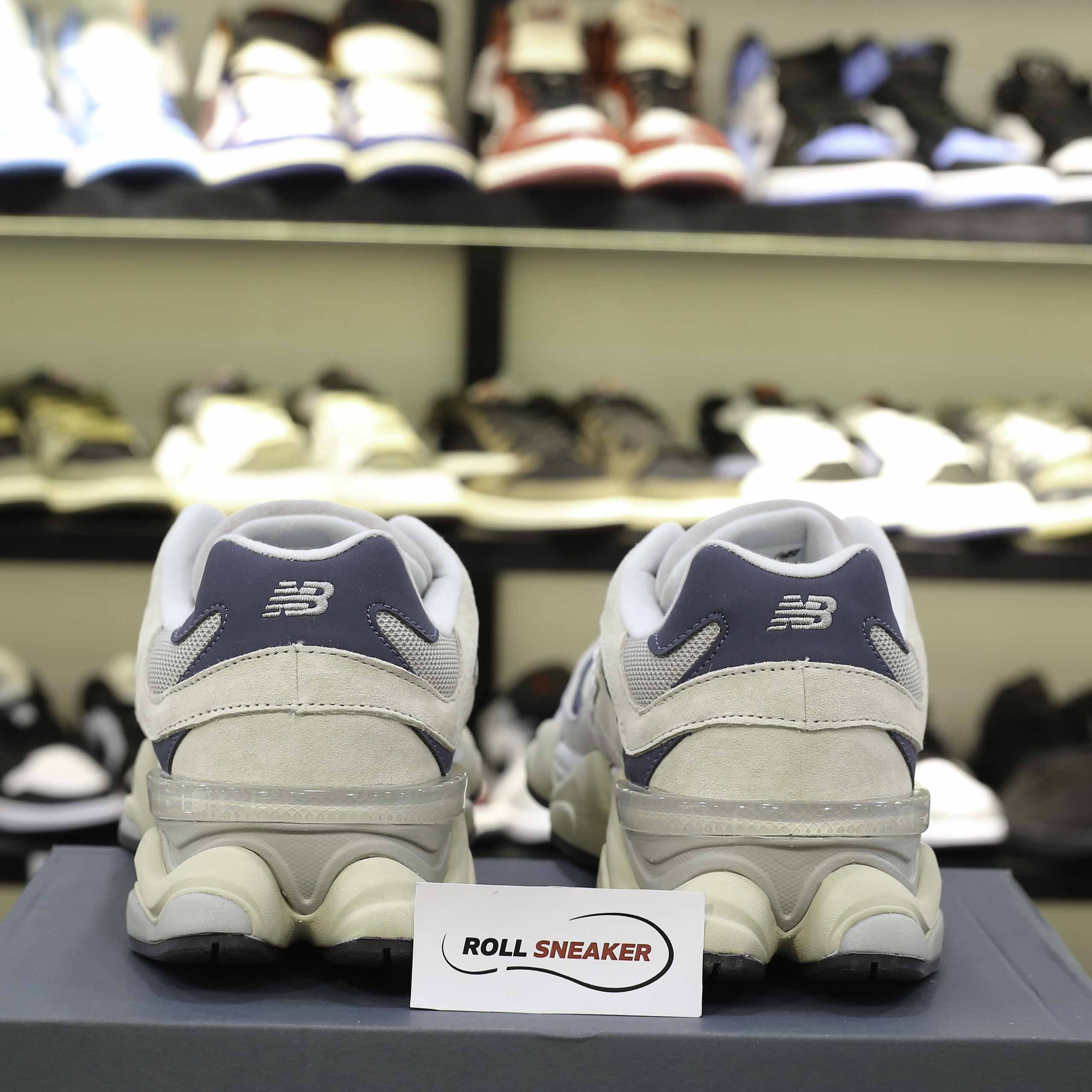 Giày New Balance 9060 - Grey Beige Like Auth