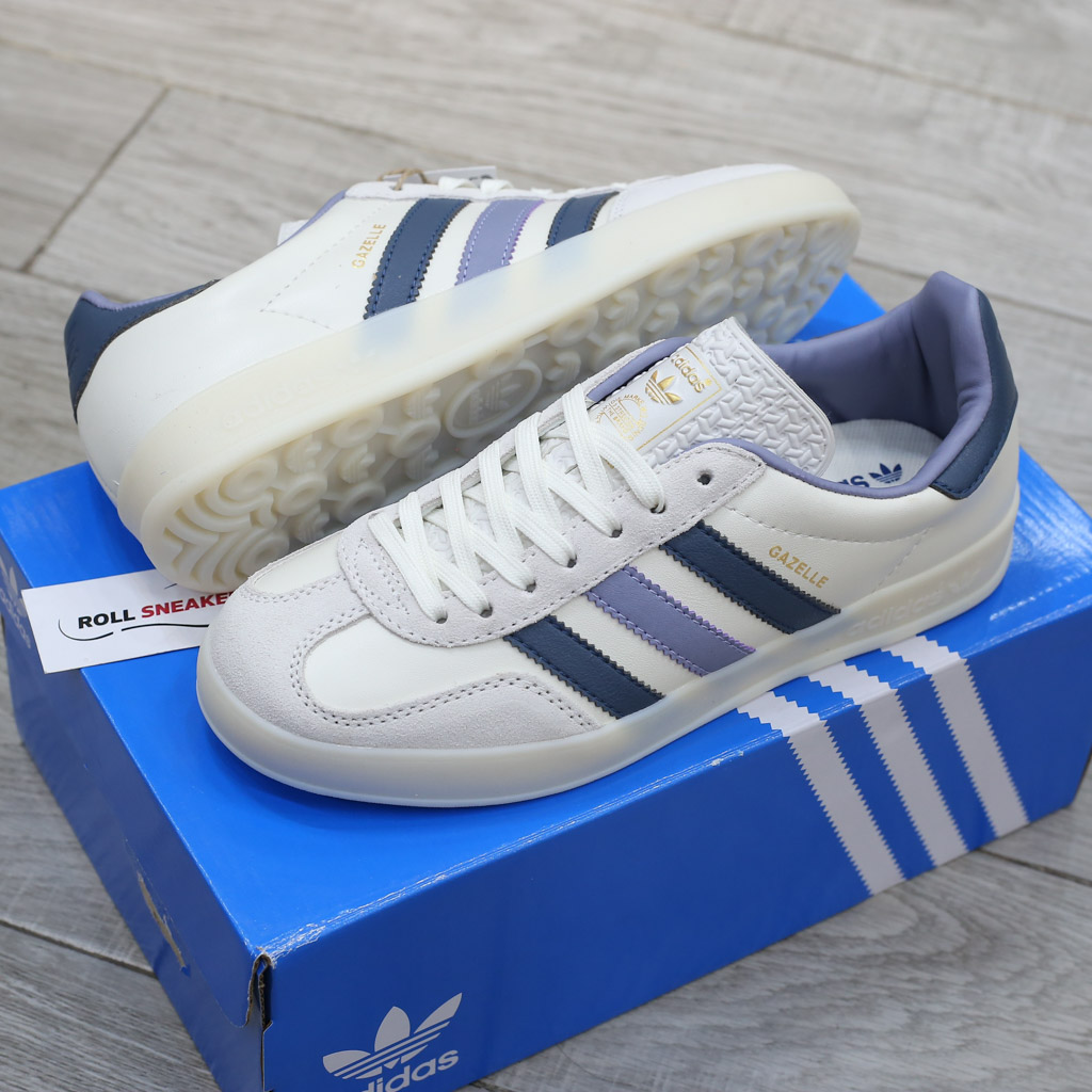 Giày Adidas Originals Gazelle Indoor White Navy Like Auth