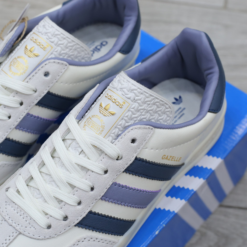 Giày Adidas Originals Gazelle Indoor White Navy Like Auth