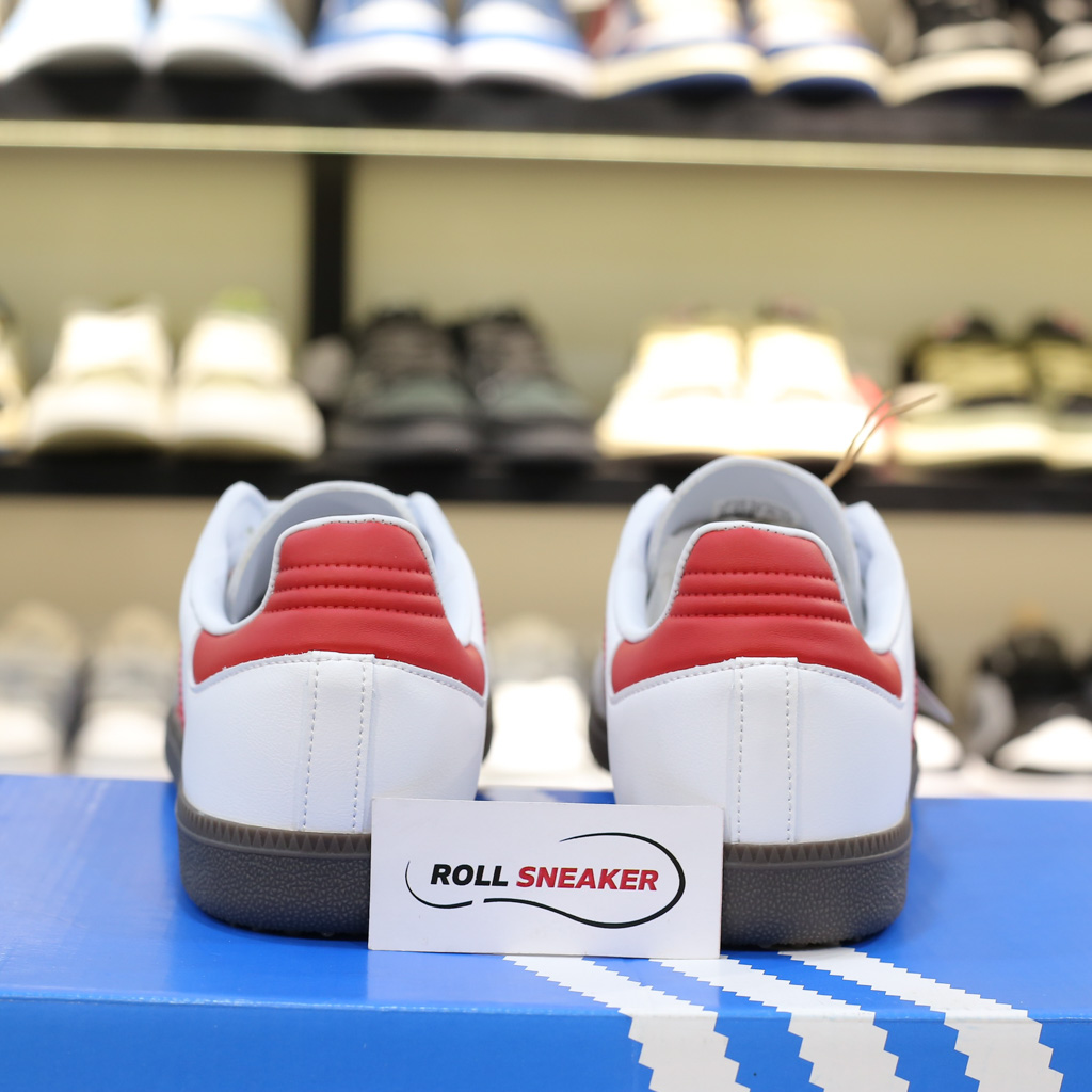 Giày Adidas Samba x Club Atlético River Plate White Red Like Auth