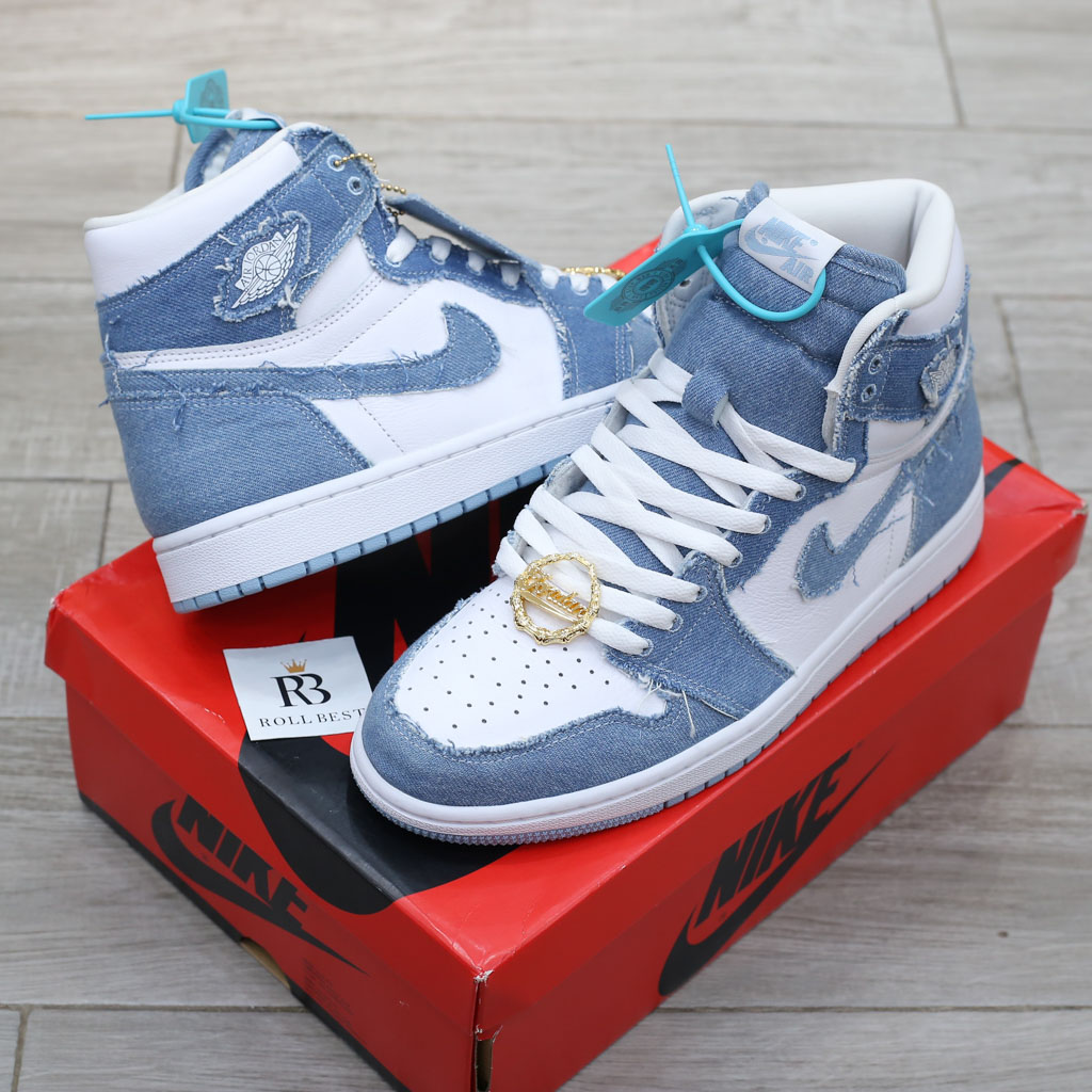 Giày Air Jordan 1 Retro High OG Denim (Women’s) Real