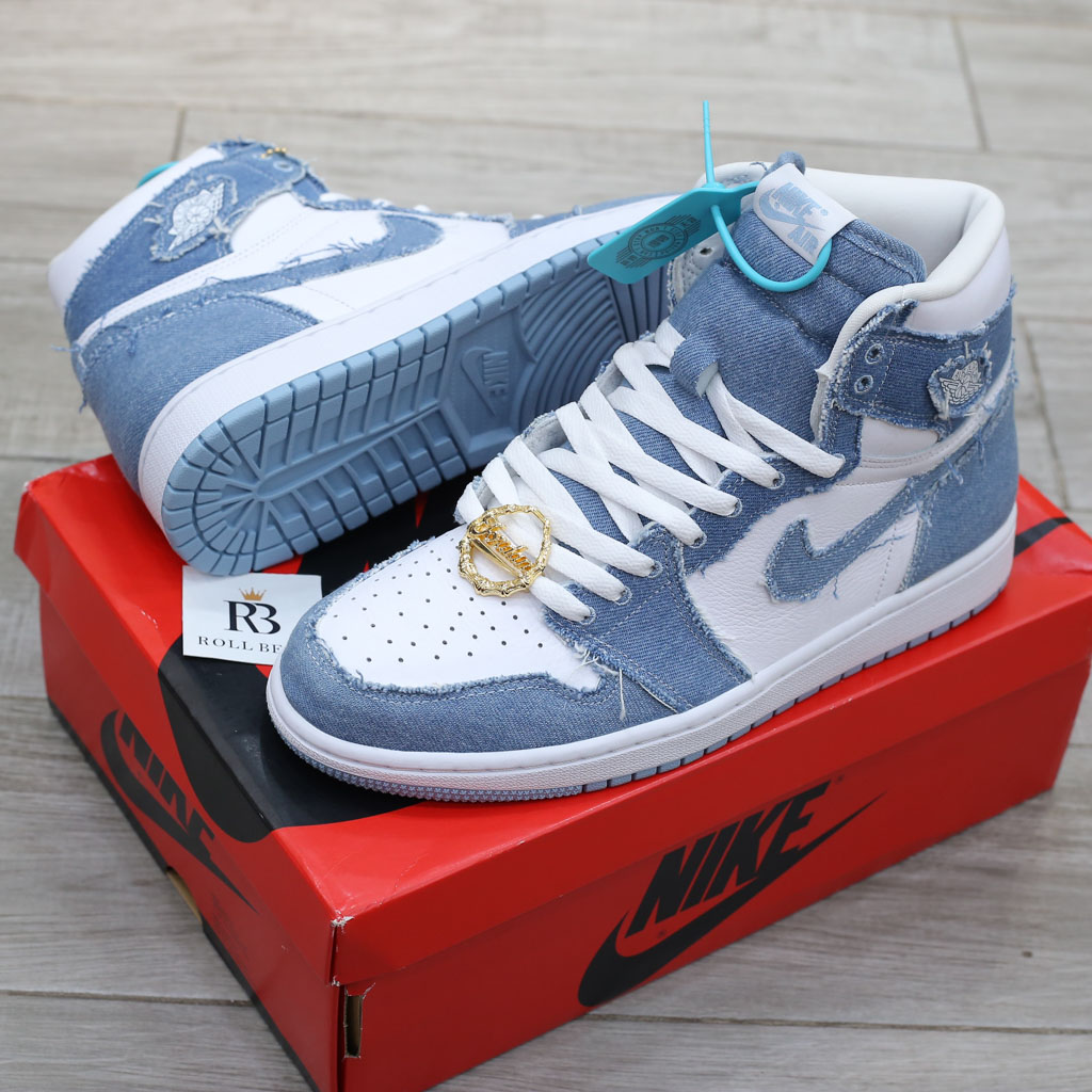 Giày Air Jordan 1 Retro High OG Denim (Women’s) Real