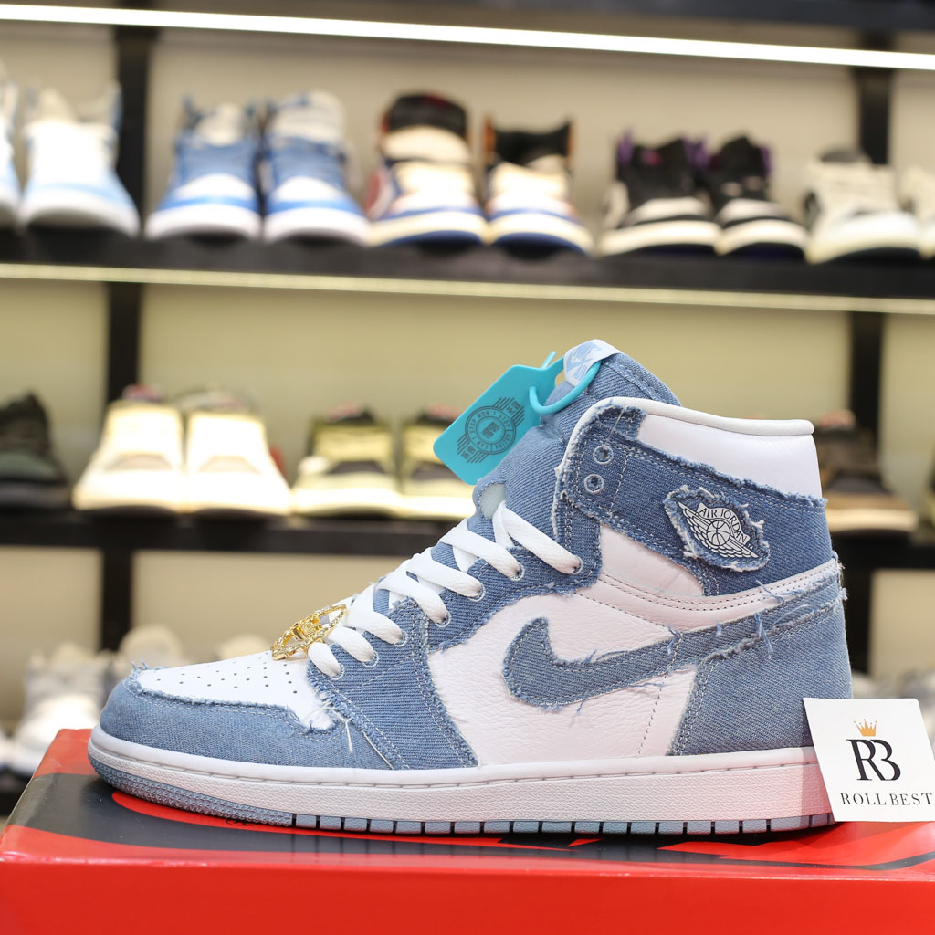 Giày Air Jordan 1 Retro High OG Denim (Women’s) Real