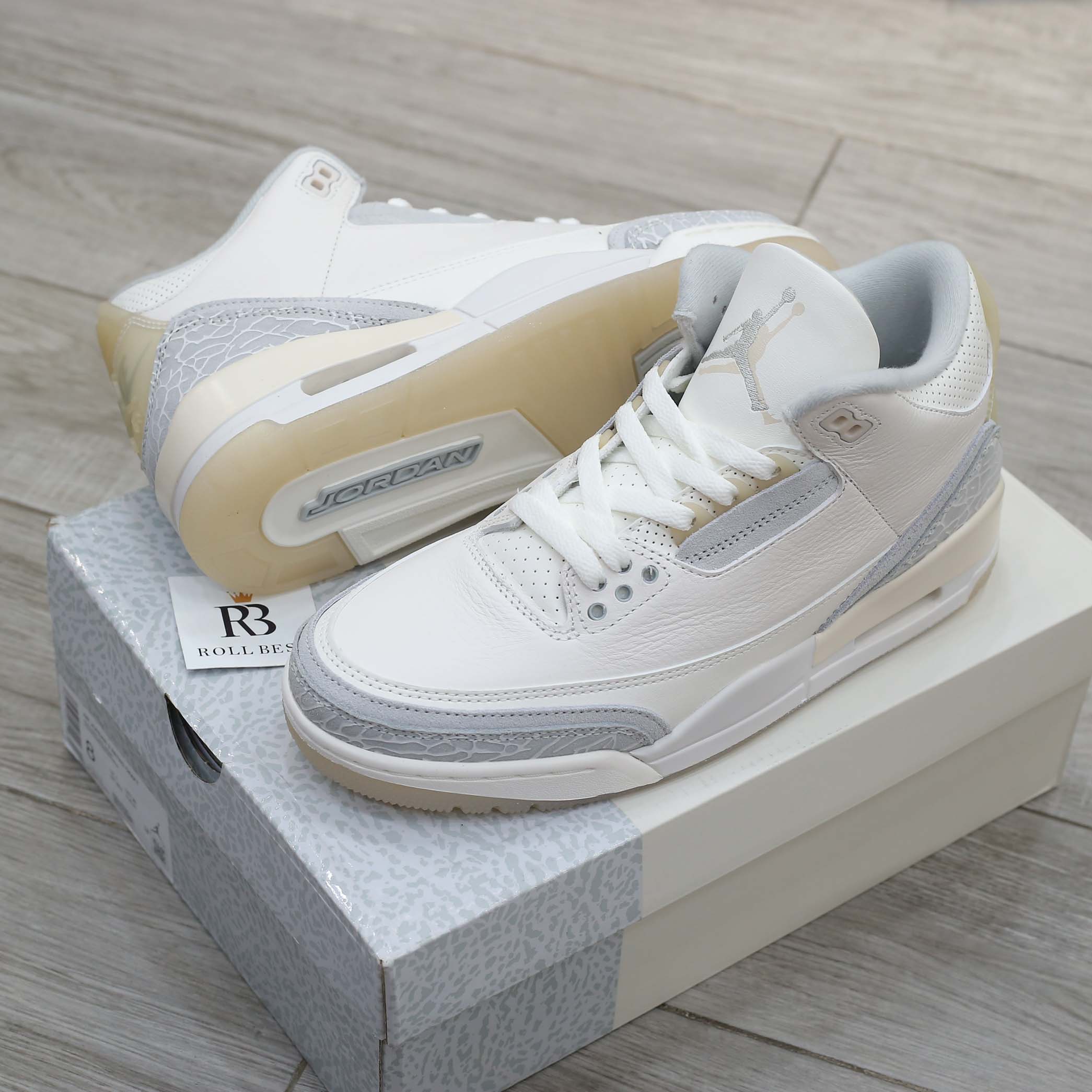Giày Air Jordan 3 Retro SE Craft Ivory Grey Mist Best Quality