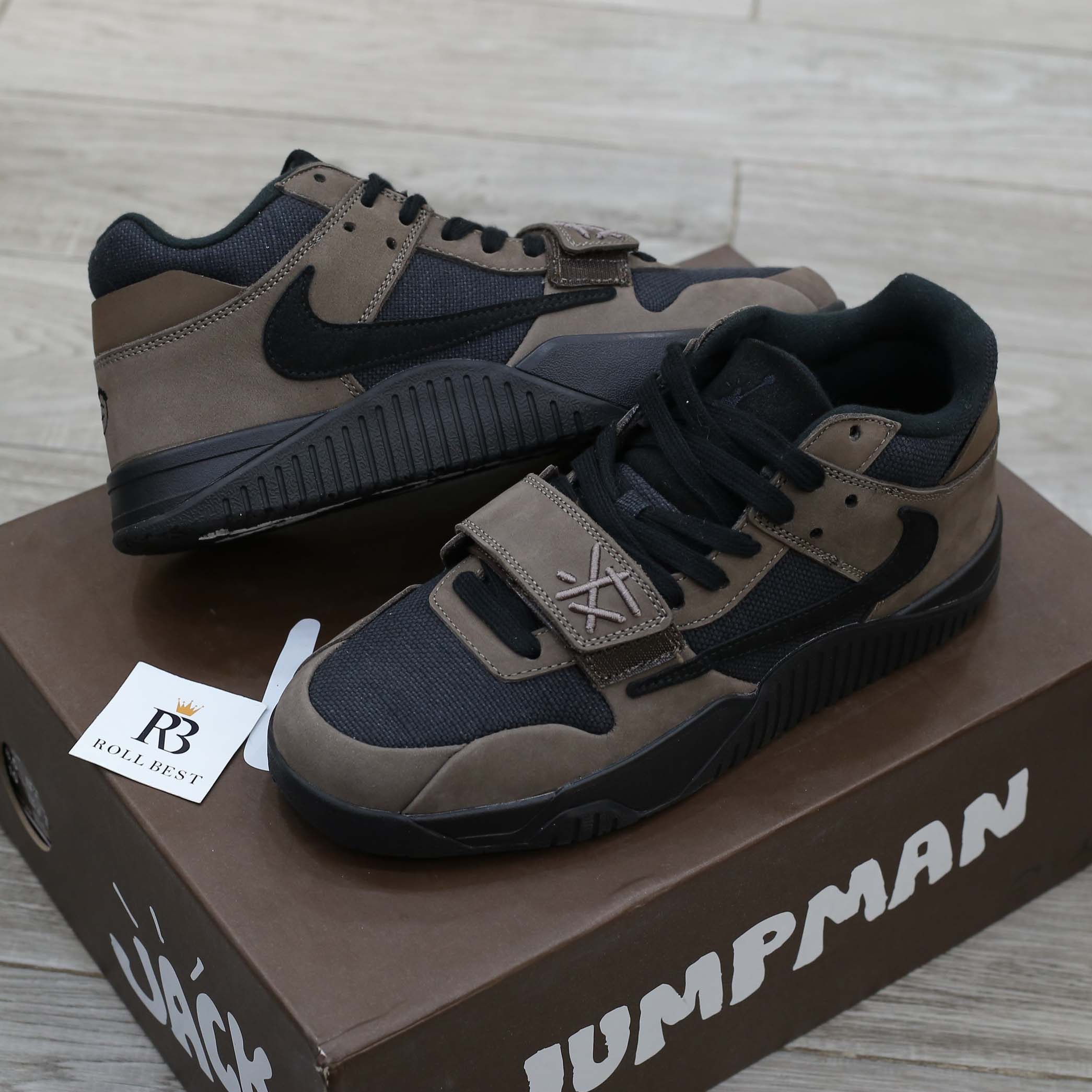 Giày Air Jordan Jumpman Jack TR Travis Scott Dark Mocha Like Auth