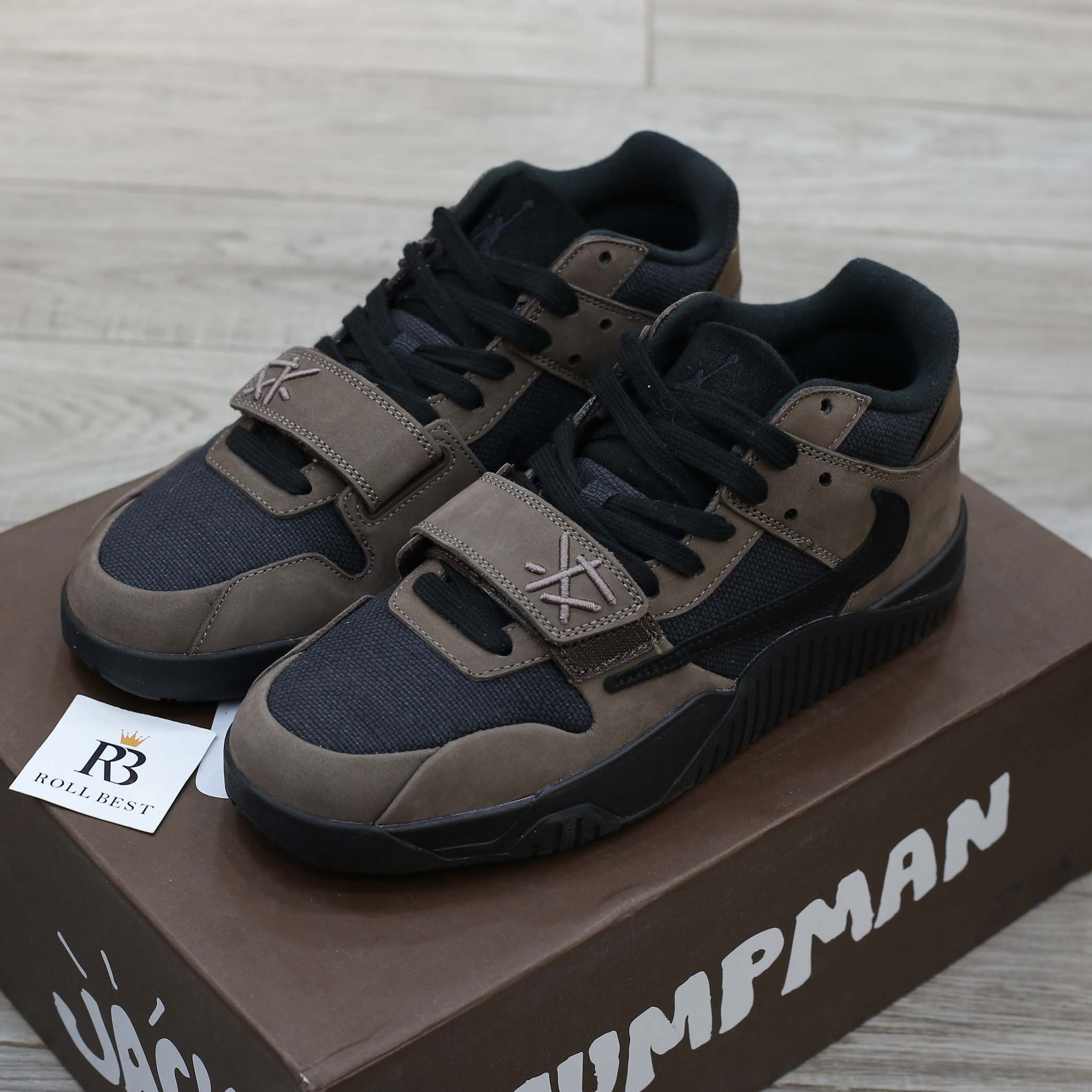 Giày Air Jordan Jumpman Jack TR Travis Scott Dark Mocha Like Auth