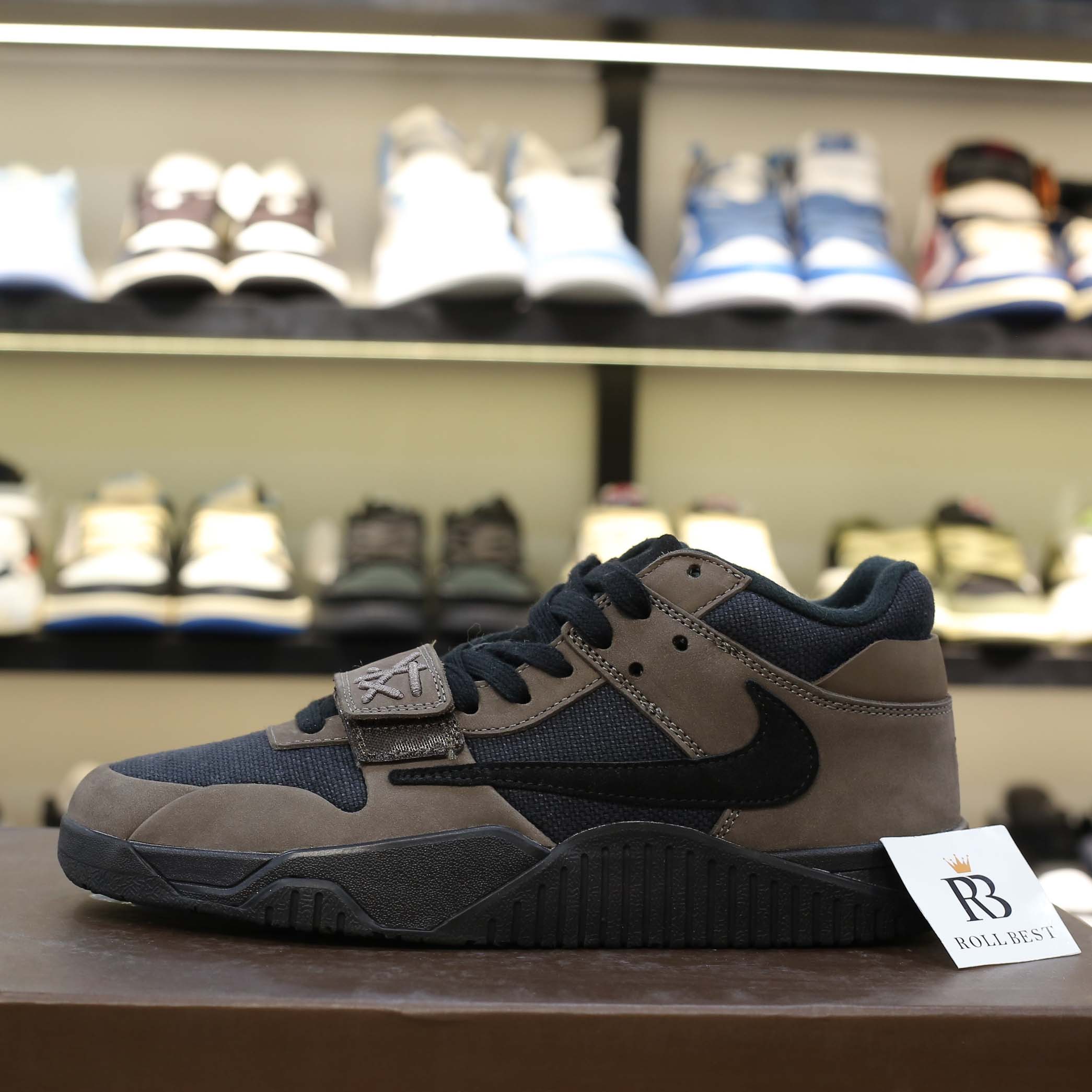 Giày Air Jordan Jumpman Jack TR Travis Scott Dark Mocha Like Auth