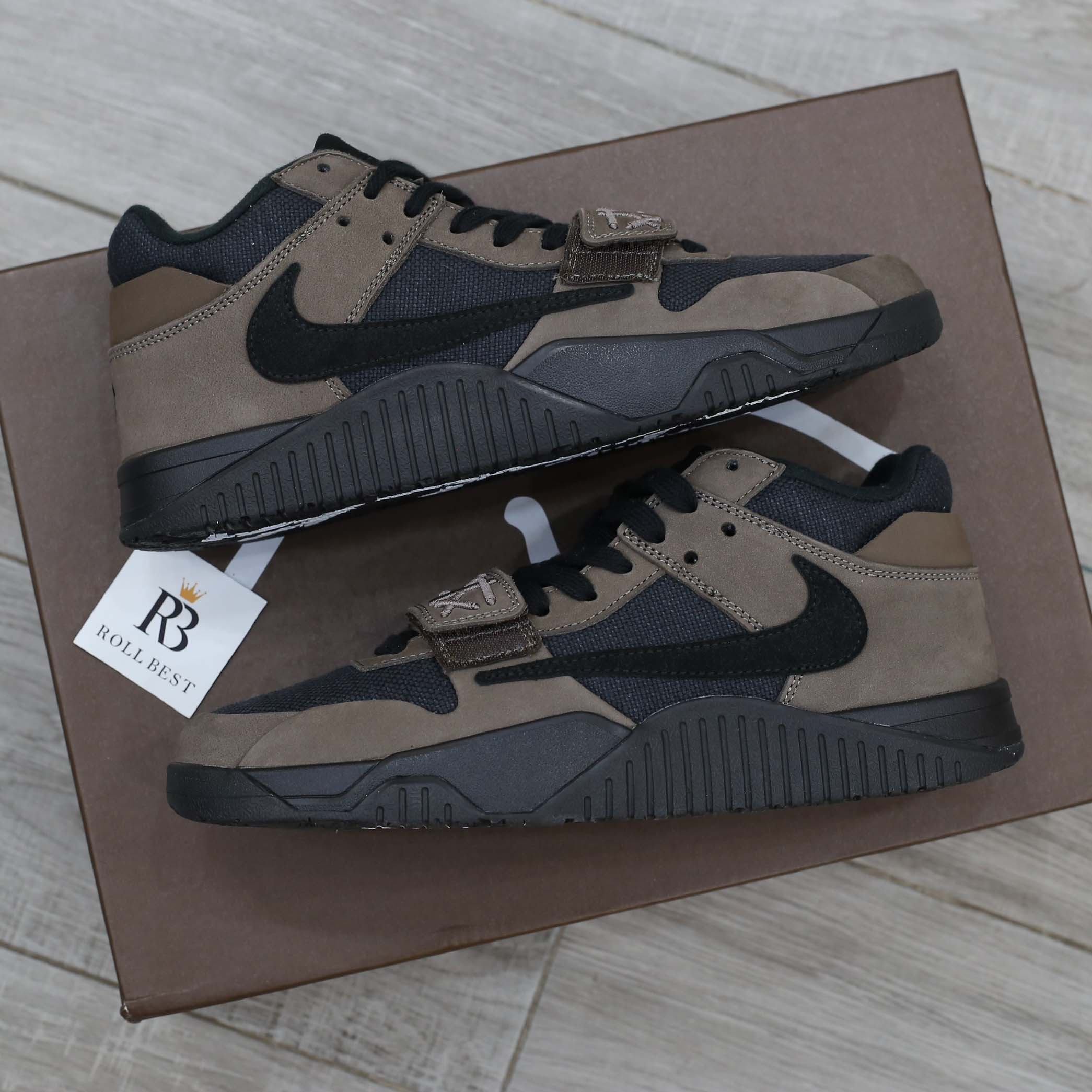 Giày Air Jordan Jumpman Jack TR Travis Scott Dark Mocha Like Auth