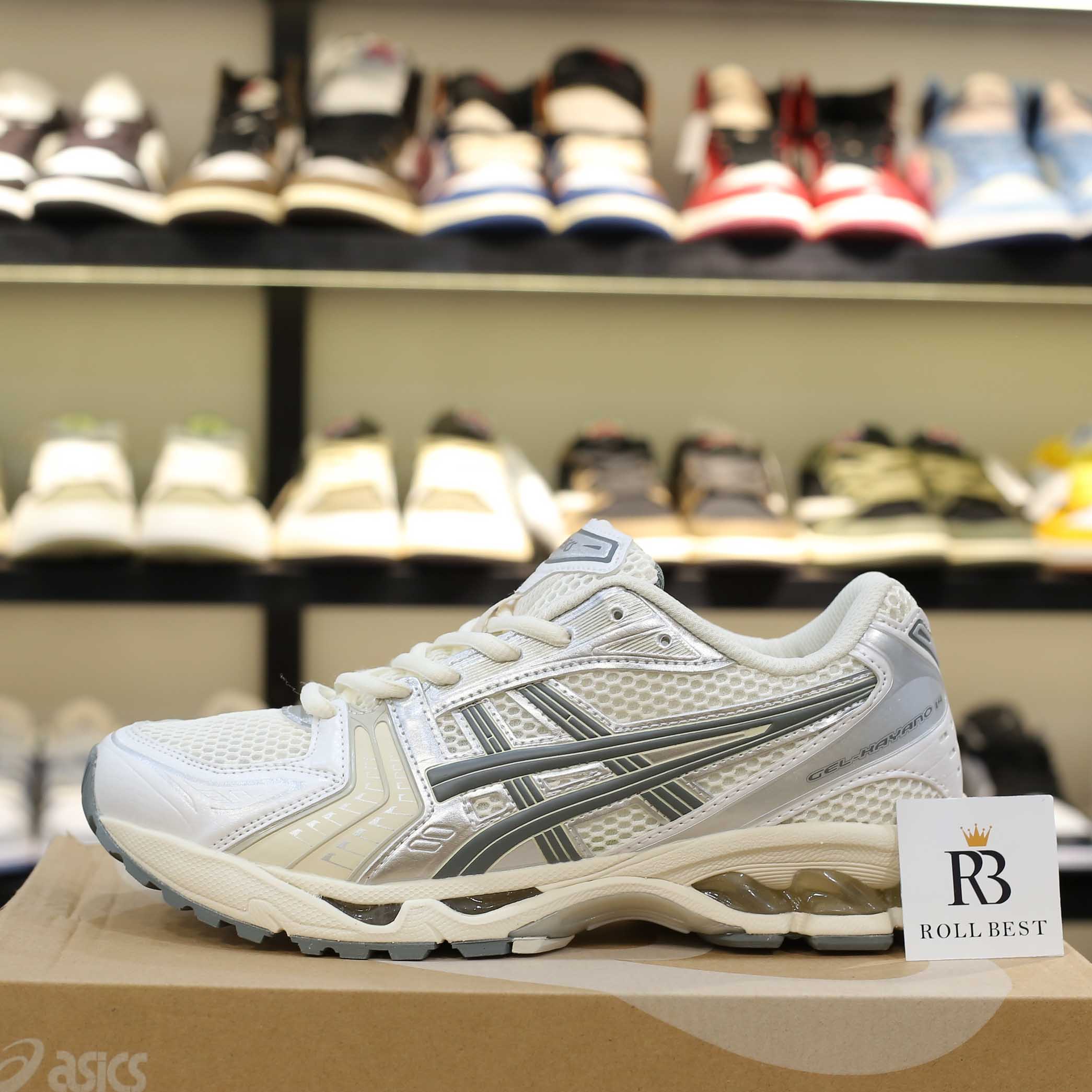 Giày Asics Gel-Kayano 14 Birch Dark Pewter Best Quality