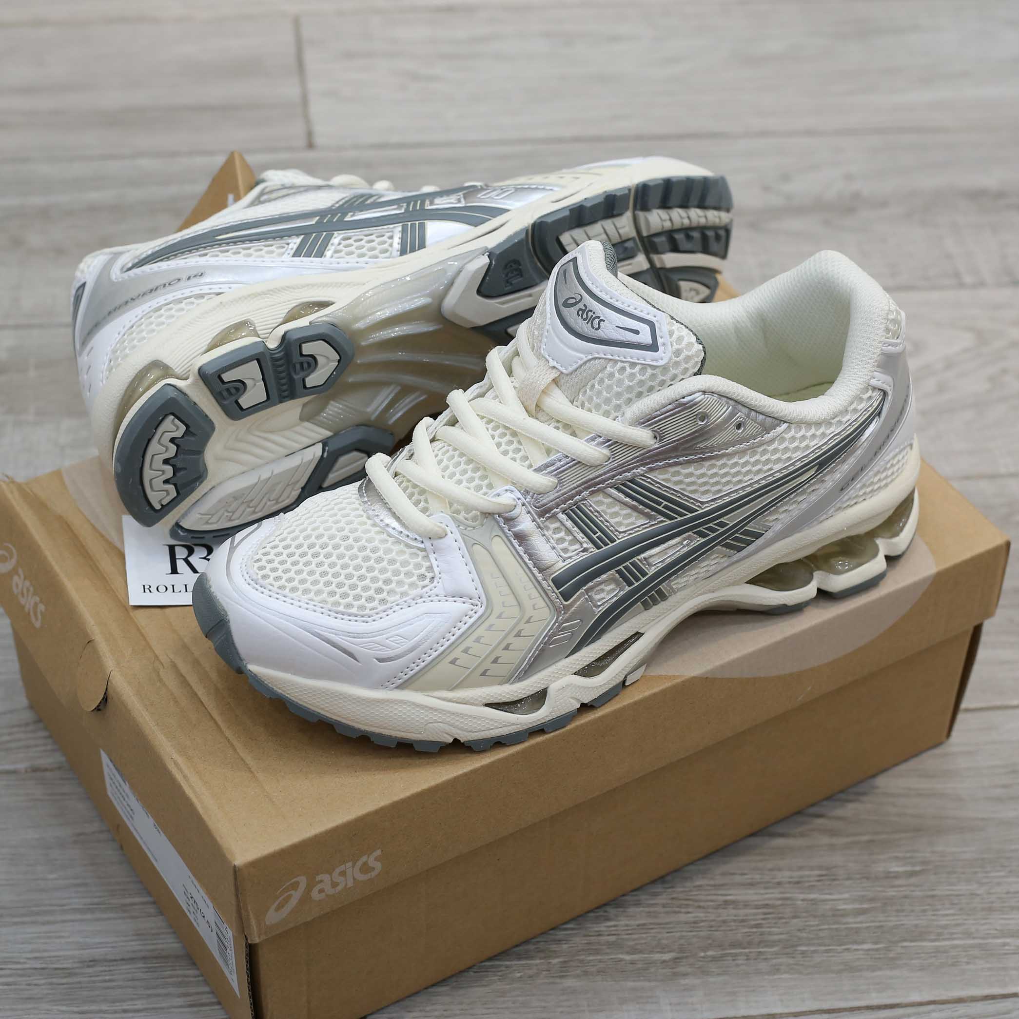 Giày Asics Gel-Kayano 14 Birch Dark Pewter Best Quality