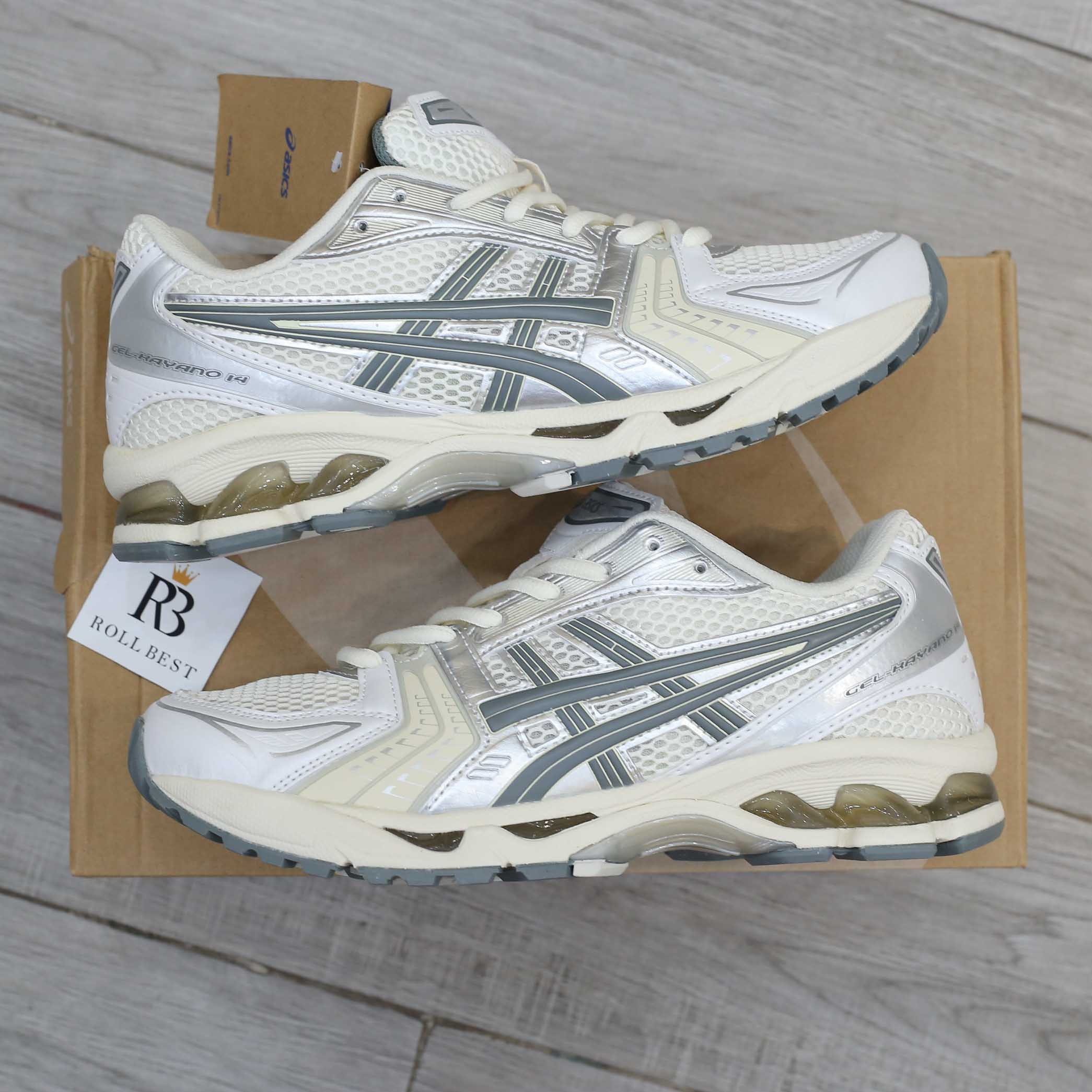 Giày Asics Gel-Kayano 14 Birch Dark Pewter Best Quality