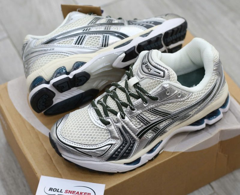 Giày Asics x Kith Gel-Kayano 14 Cream Scarab Best Quality