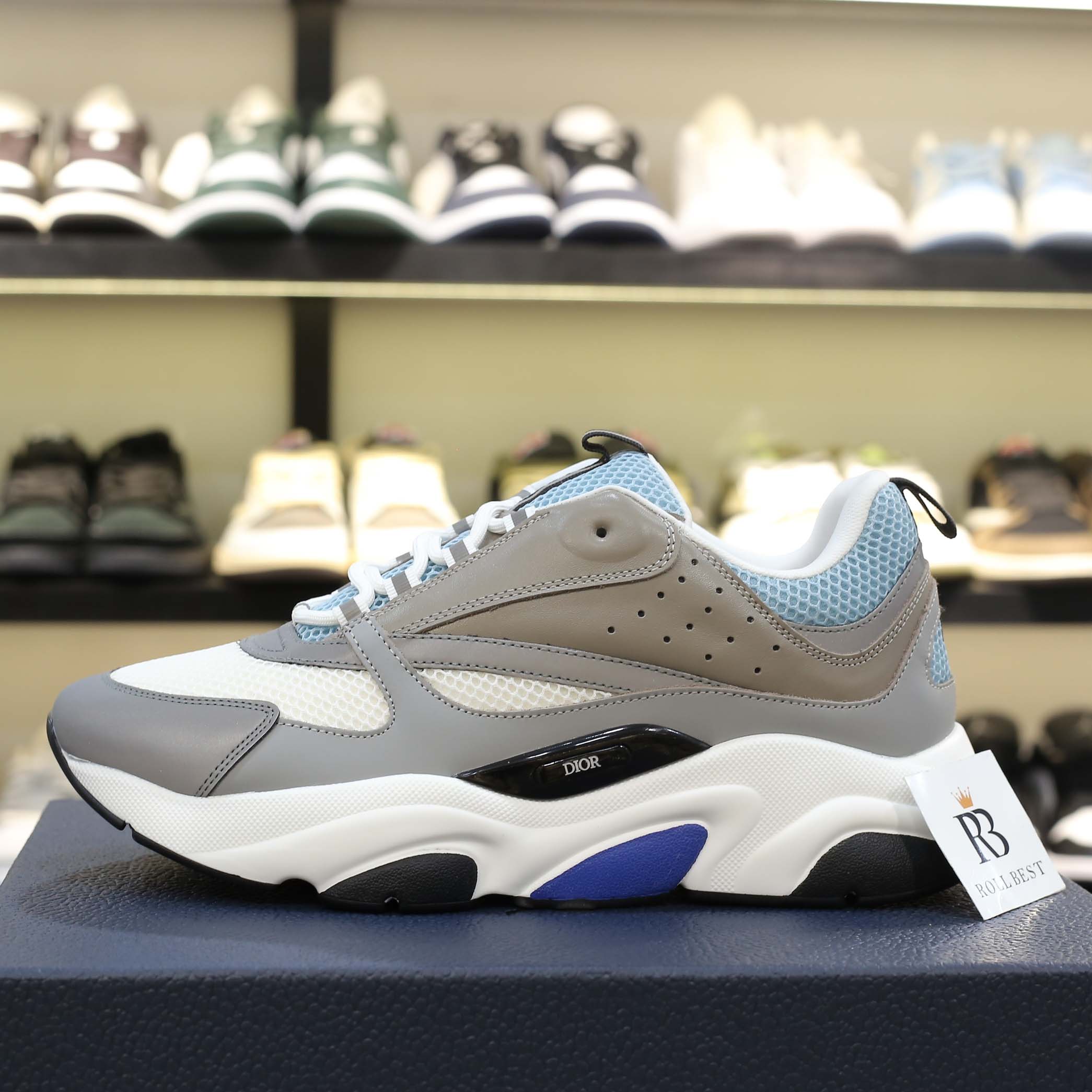 Giày Dior B22 'White Blue' Best Quality