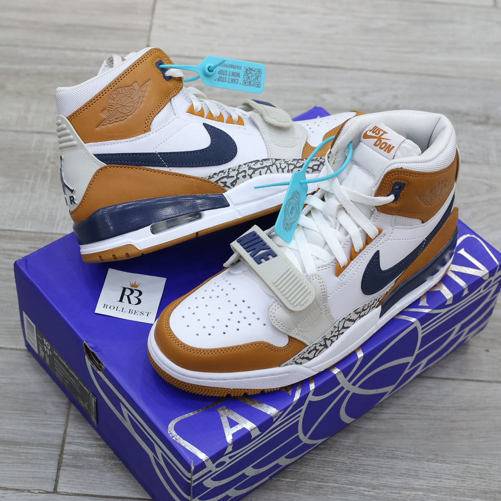 Giày Just Don x Jordan Legacy 312 Medicine Ball Real