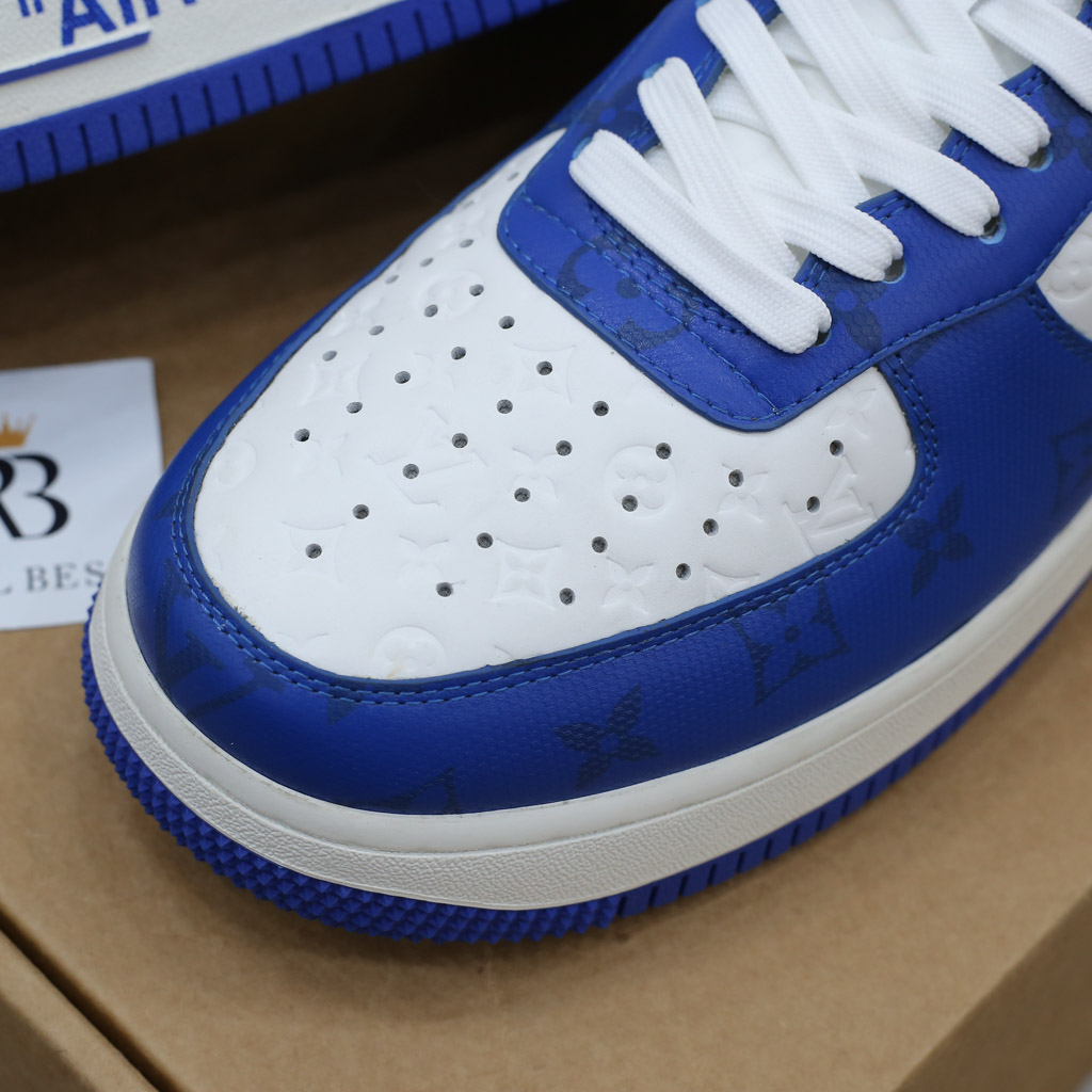 Giày Louis Vuitton Nike Air Force 1 Low By Virgil Abloh White Royal Best Quality
