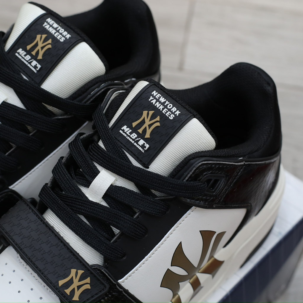 Giày MLB Chunky Liner Mid Lux New York Yankees Black Best Quality
