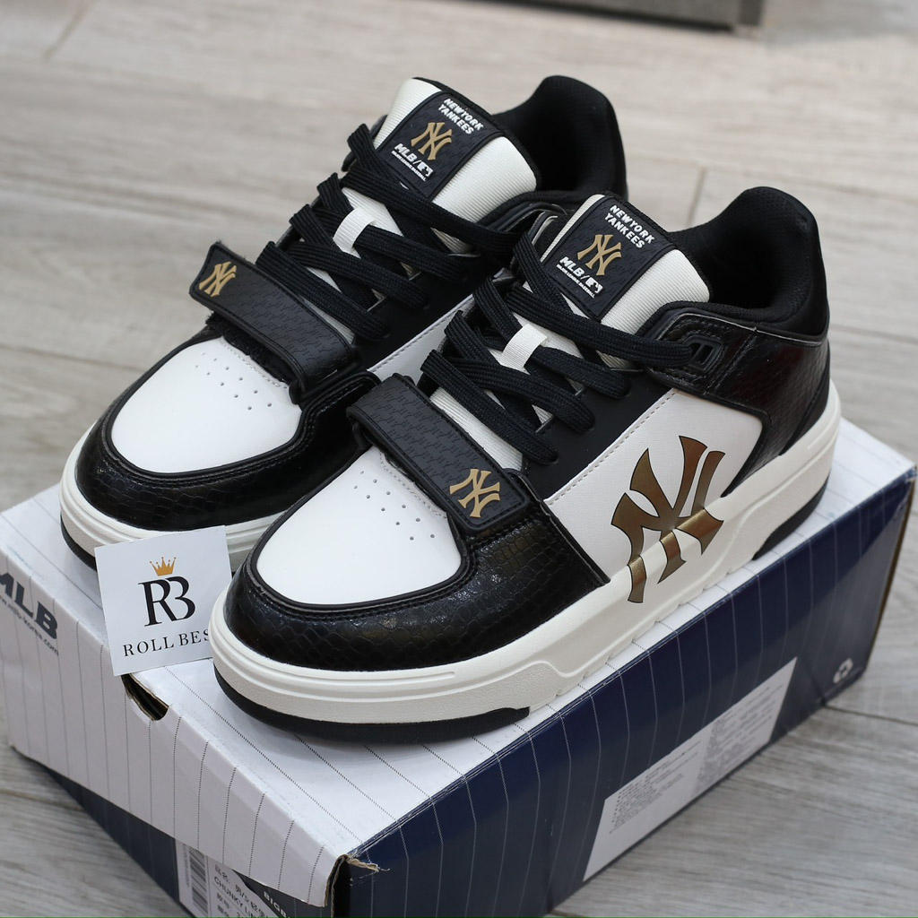 Giày MLB Chunky Liner Mid Lux New York Yankees Black Best Quality