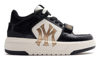 Giày MLB Chunky Liner Mid Lux New York Yankees Black Best Quality