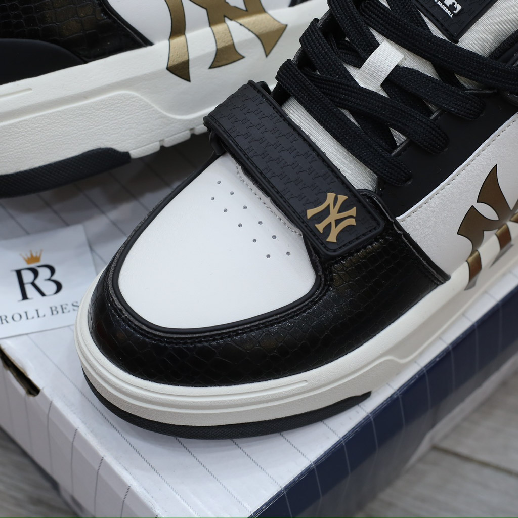 Giày MLB Chunky Liner Mid Lux New York Yankees Black Best Quality