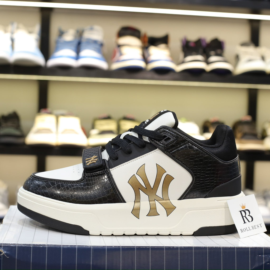 Giày MLB Chunky Liner Mid Lux New York Yankees Black Best Quality