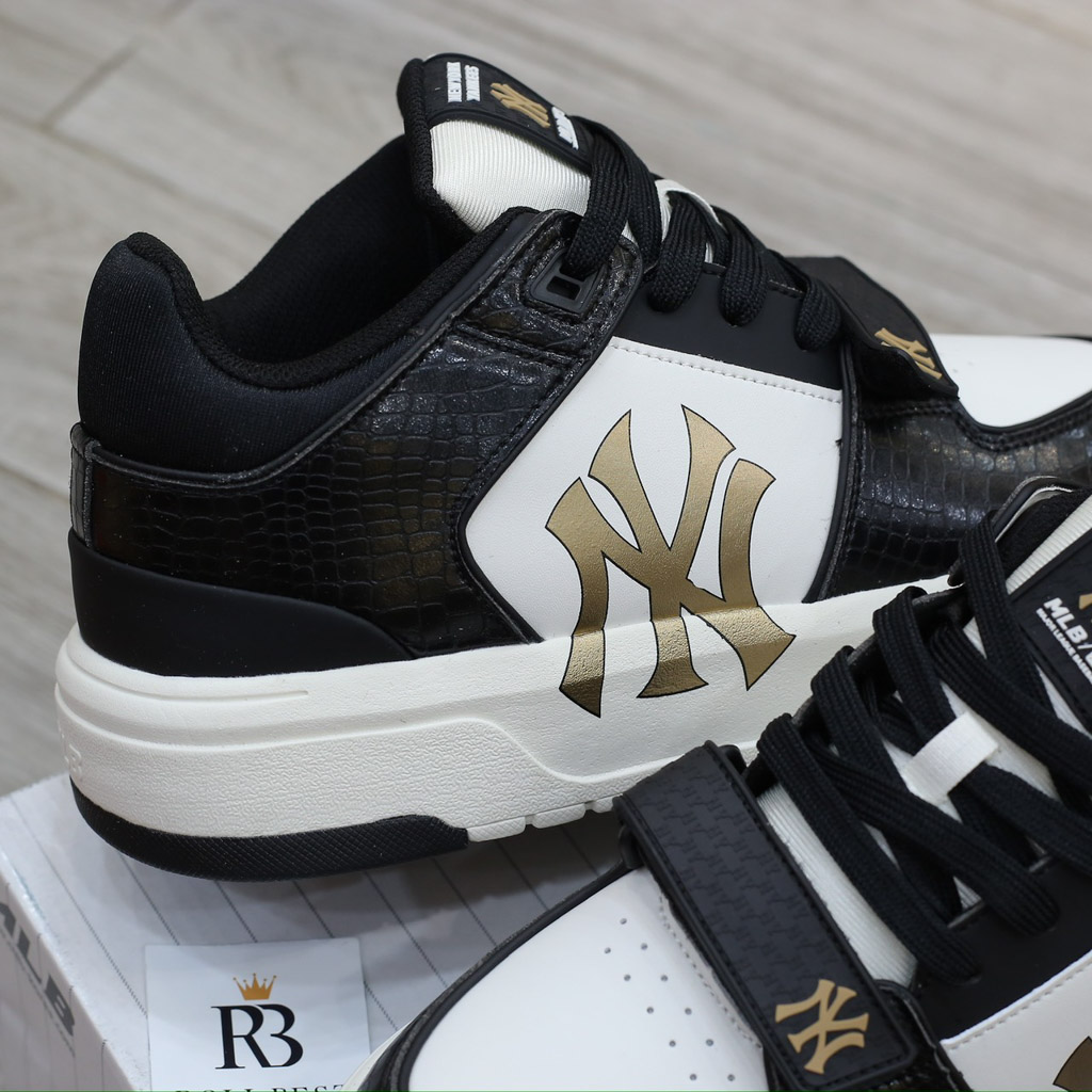 Giày MLB Chunky Liner Mid Lux New York Yankees Black Best Quality