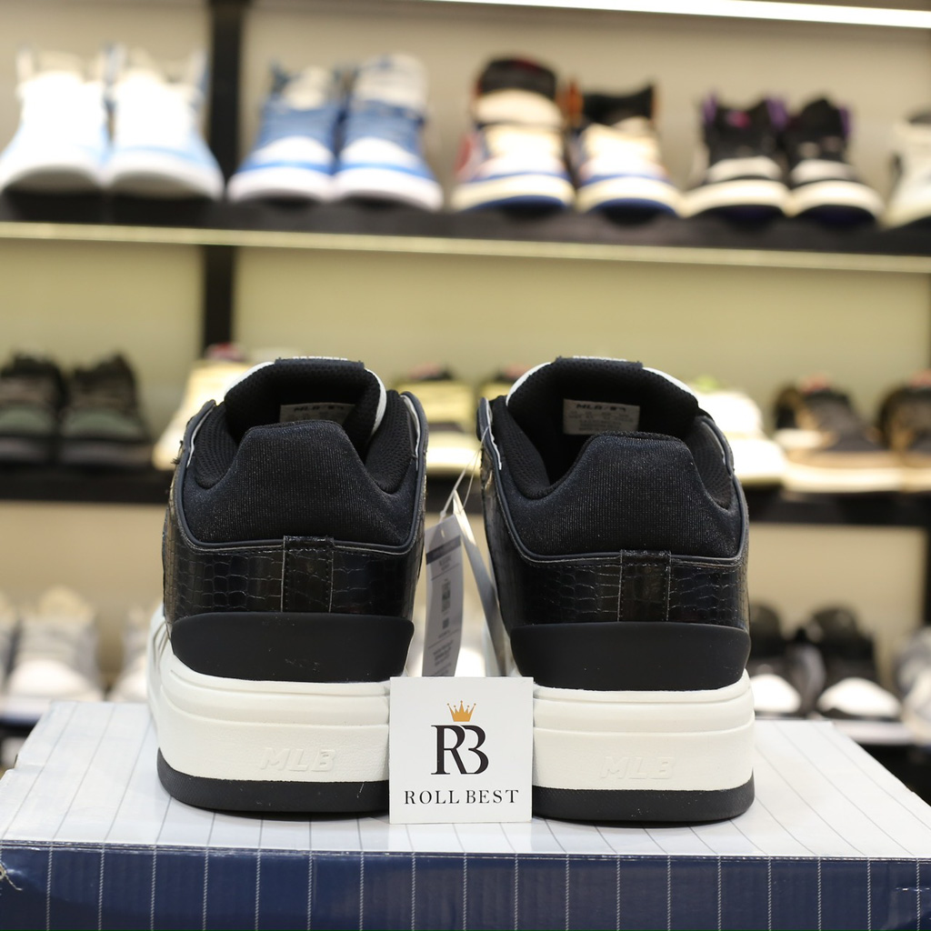 Giày MLB Chunky Liner Mid Lux New York Yankees Black Best Quality