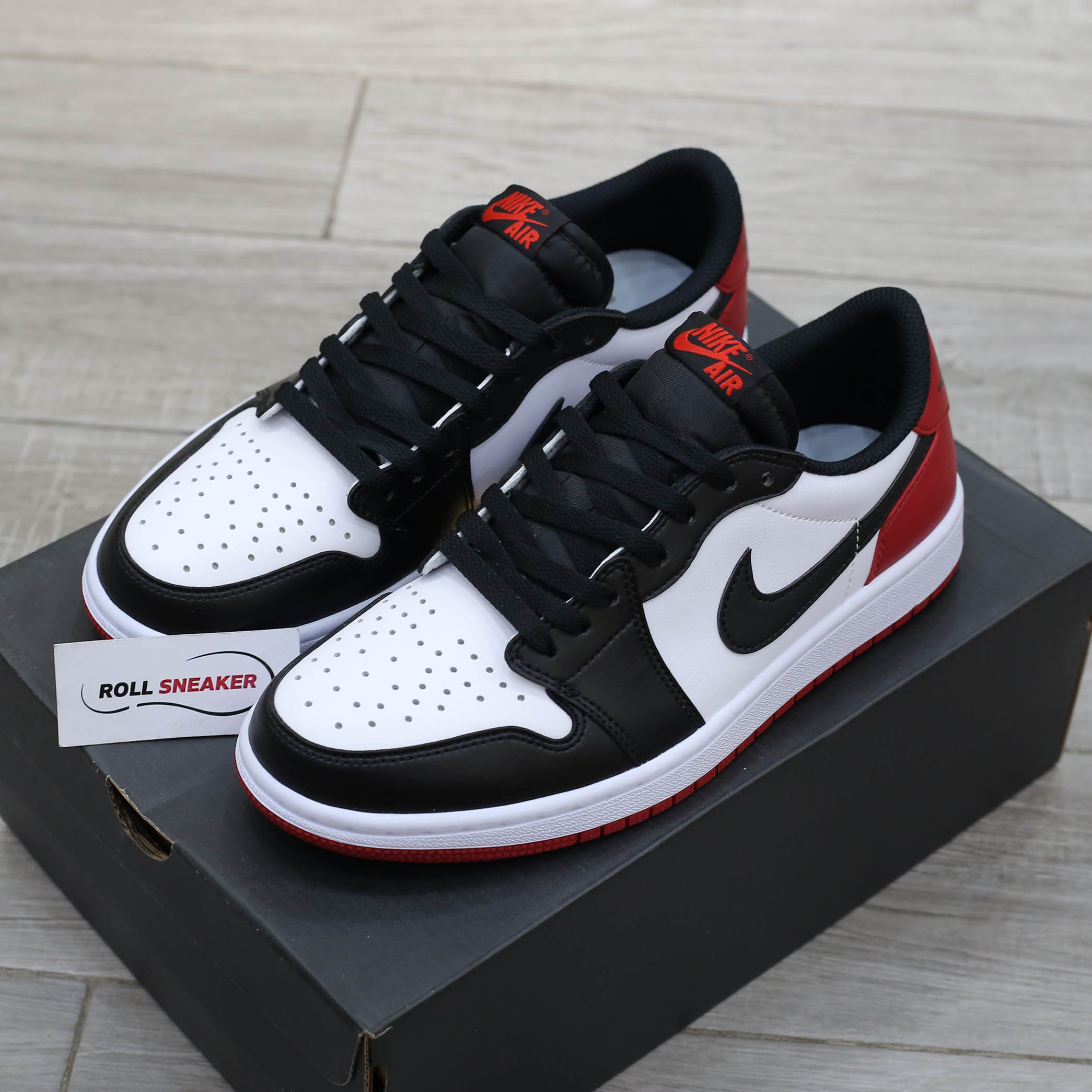 Giày Nike Air Jordan 1 Low OG ‘Black Toe’ Like Auth