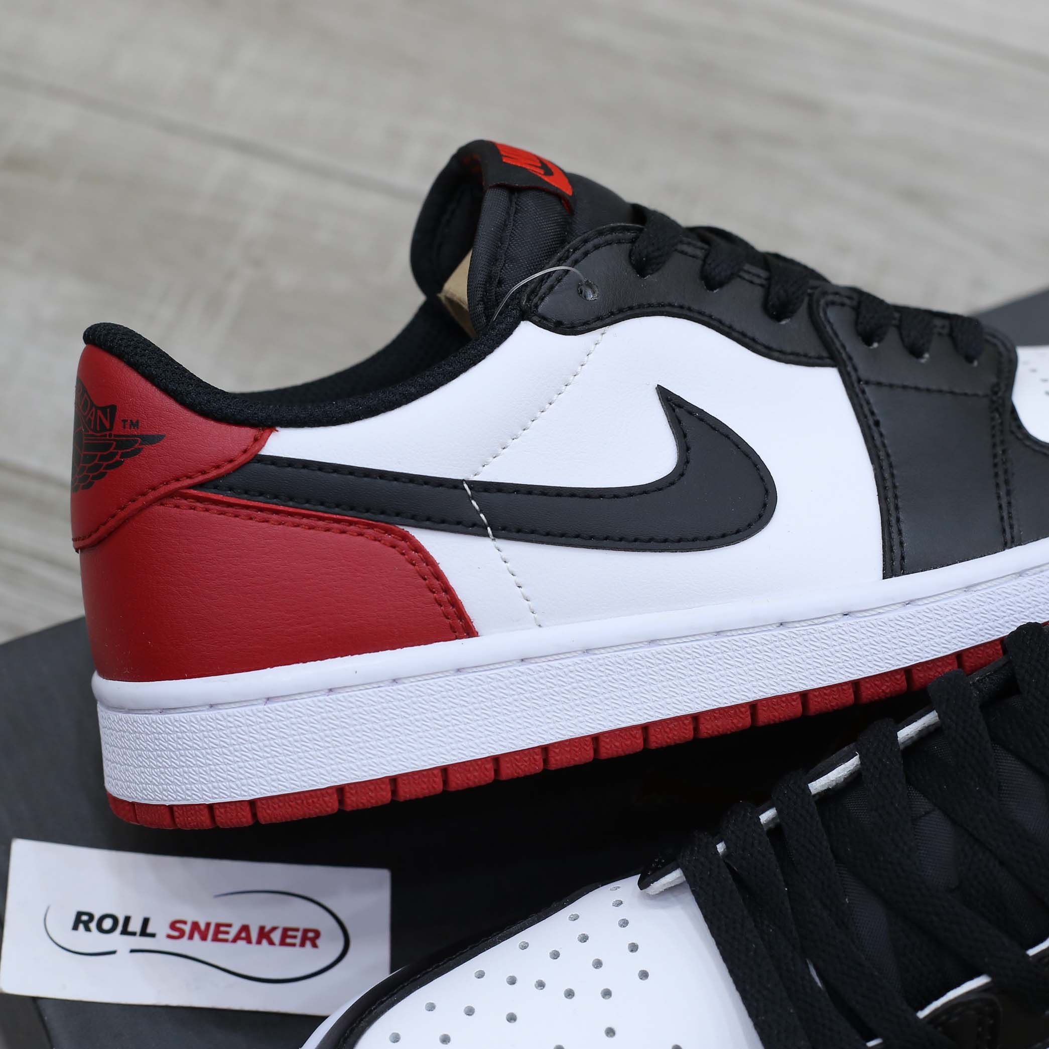 Giày Nike Air Jordan 1 Low OG ‘Black Toe’ Like Auth