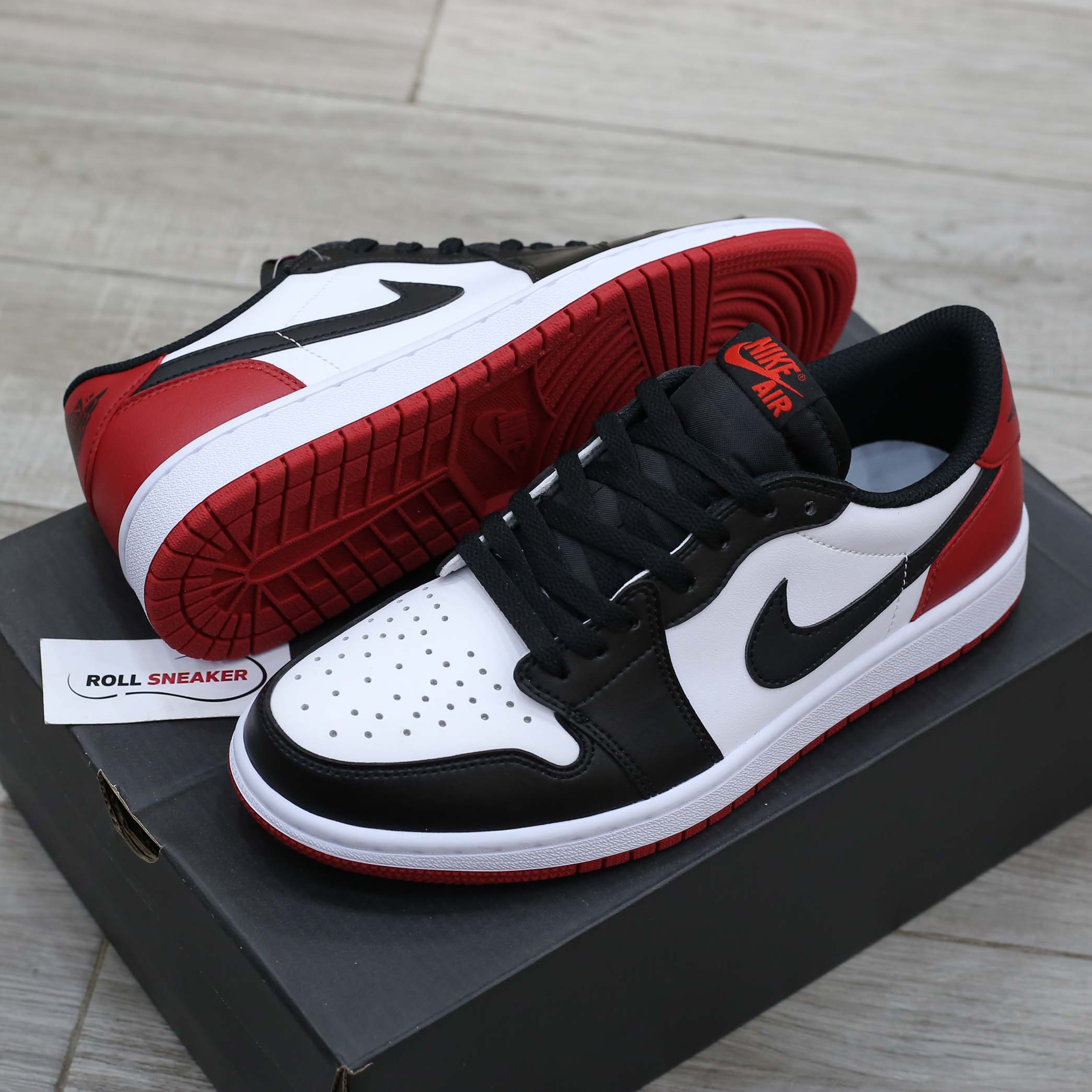 Giày Nike Air Jordan 1 Low OG ‘Black Toe’ Like Auth