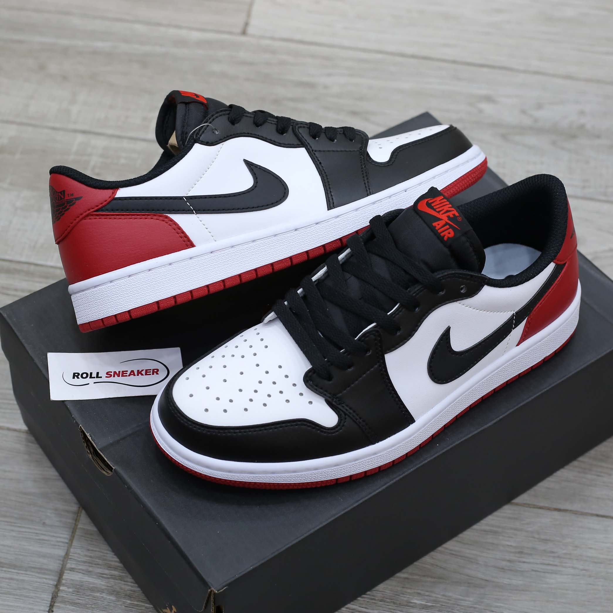 Giày Nike Air Jordan 1 Low OG ‘Black Toe’ Like Auth