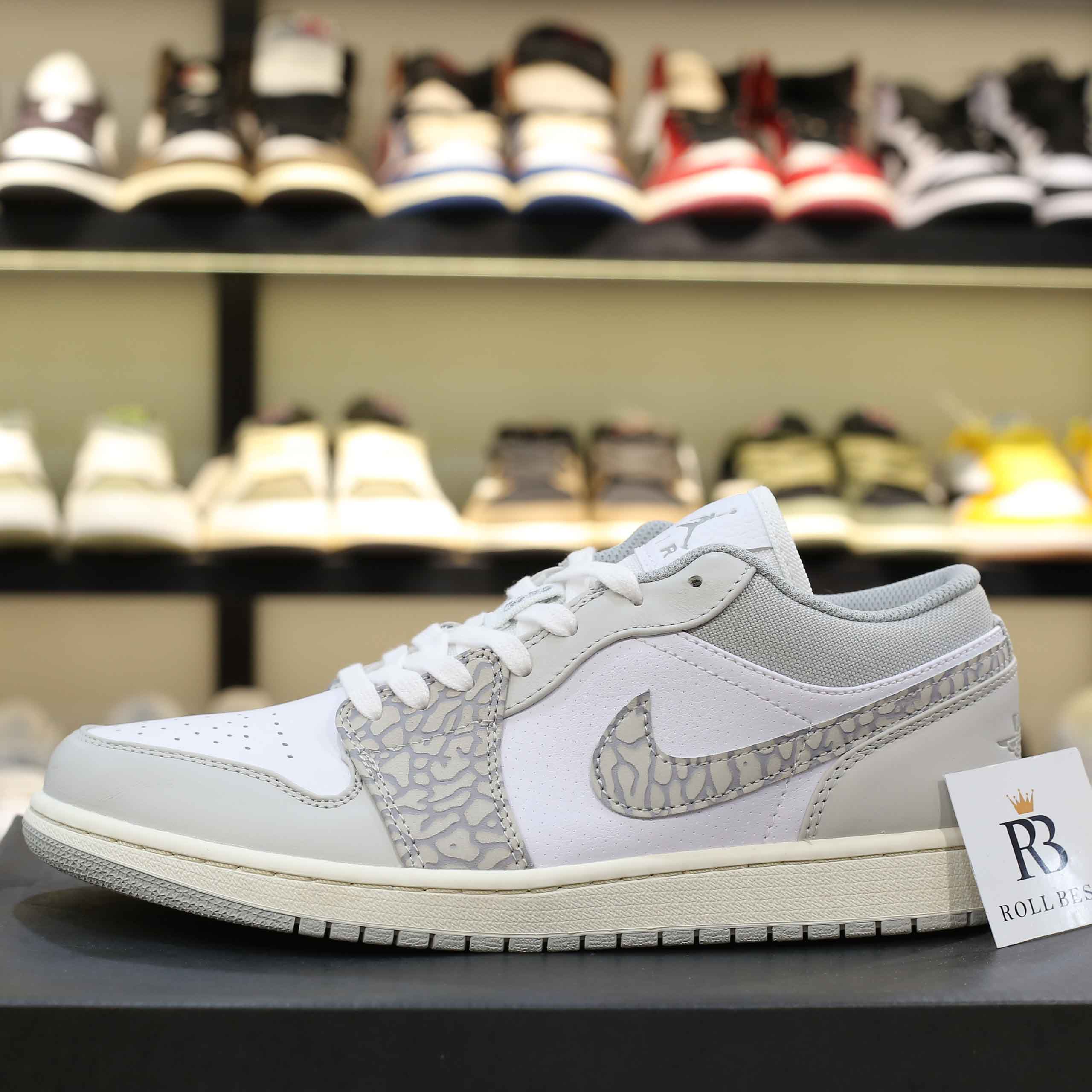 Giày Nike Air Jordan 1 Low Premium ‘Elephant Print’ Best Quality