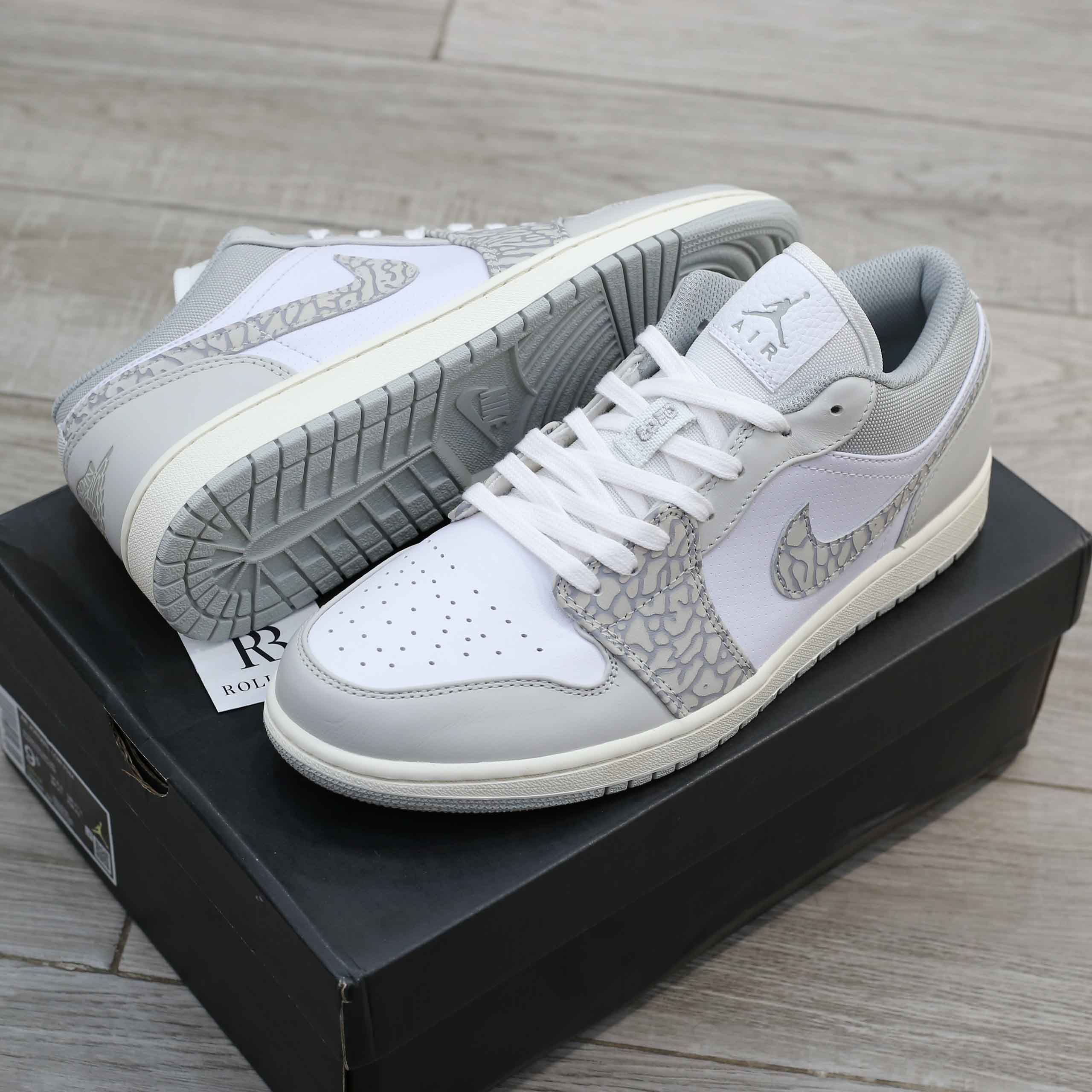 Giày Nike Air Jordan 1 Low Premium ‘Elephant Print’ Best Quality