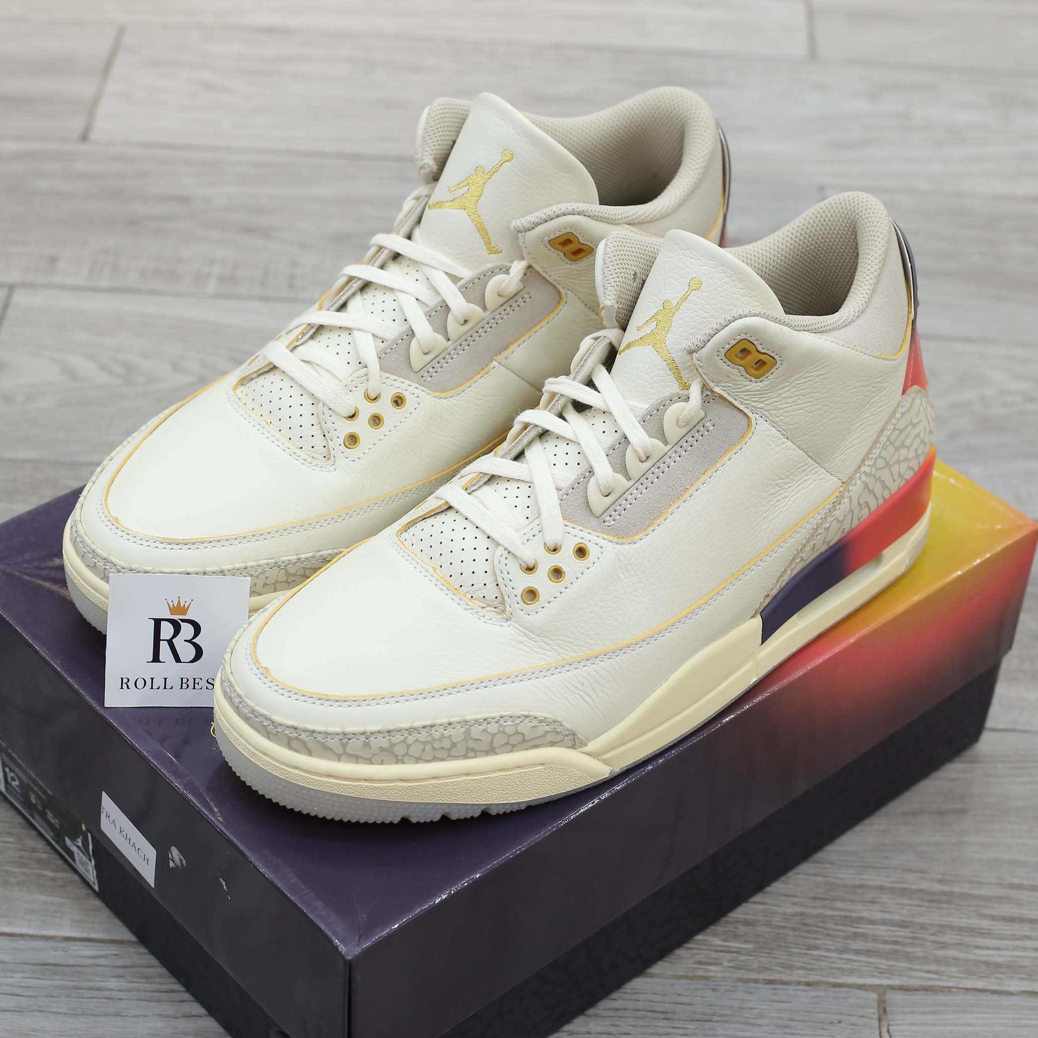 Giày Nike Air Jordan 3 x J Balvin ‘Medellín Sunset’ Best Quality