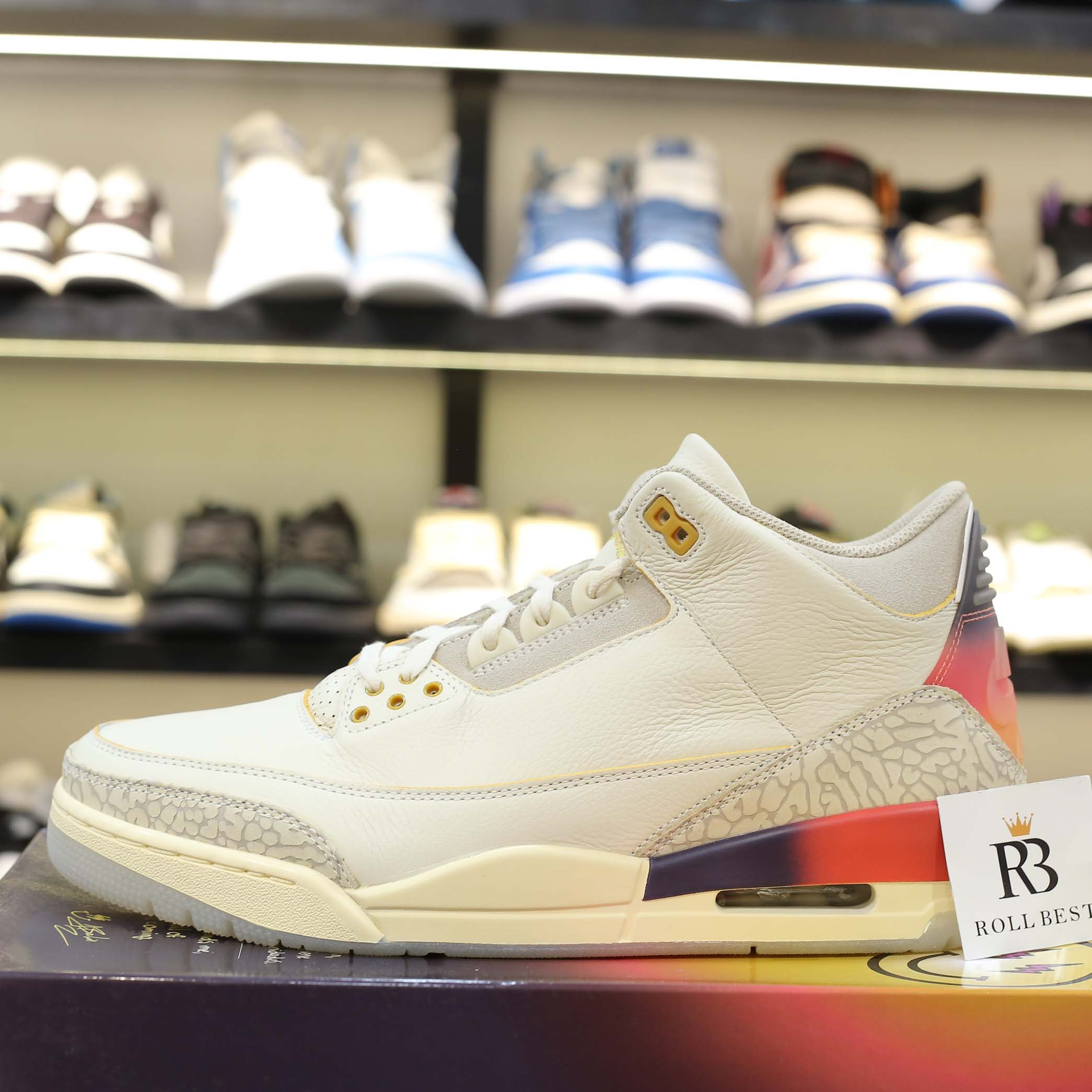 Giày Nike Air Jordan 3 x J Balvin ‘Medellín Sunset’ Best Quality