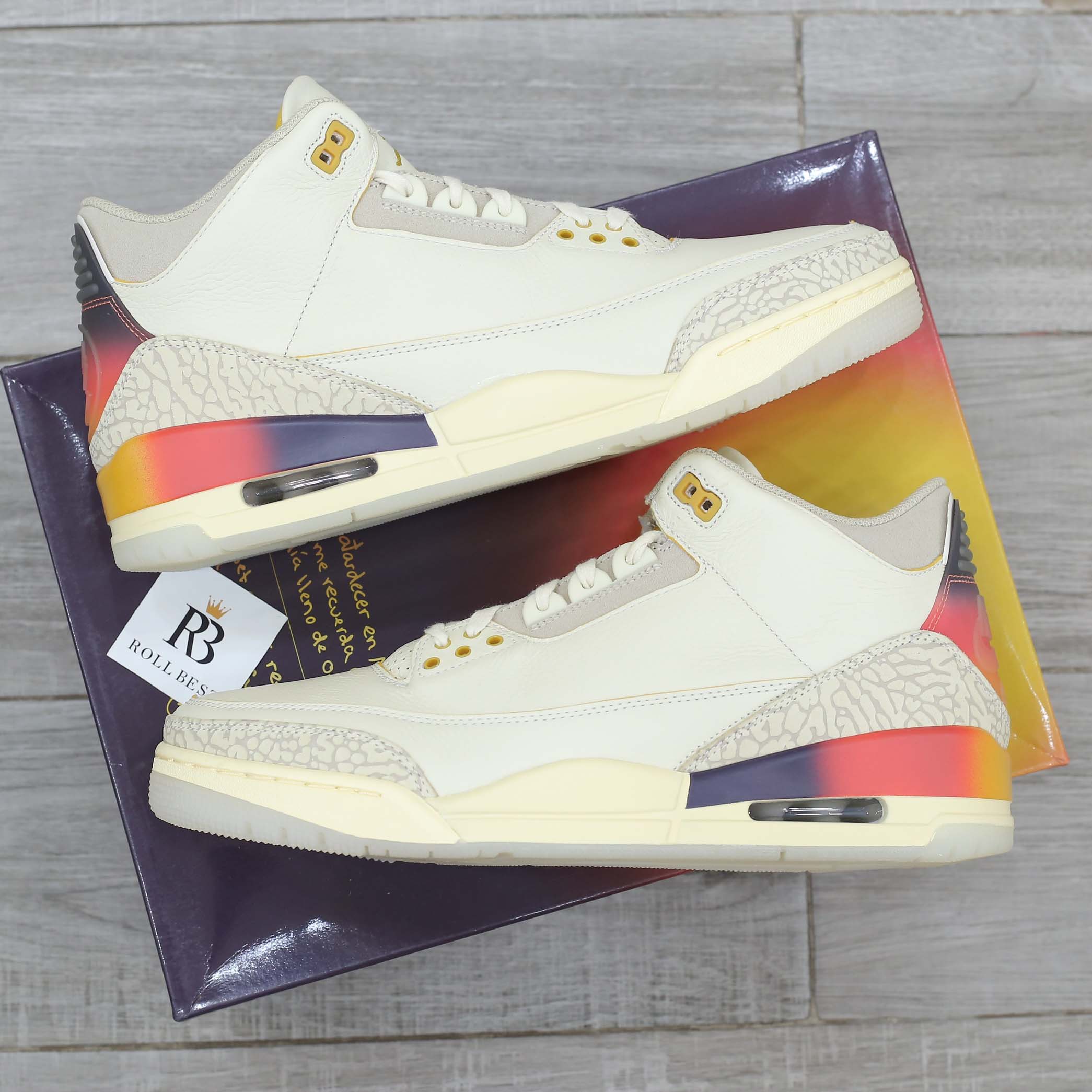 Giày Nike Air Jordan 3 x J Balvin ‘Medellín Sunset’ Best Quality