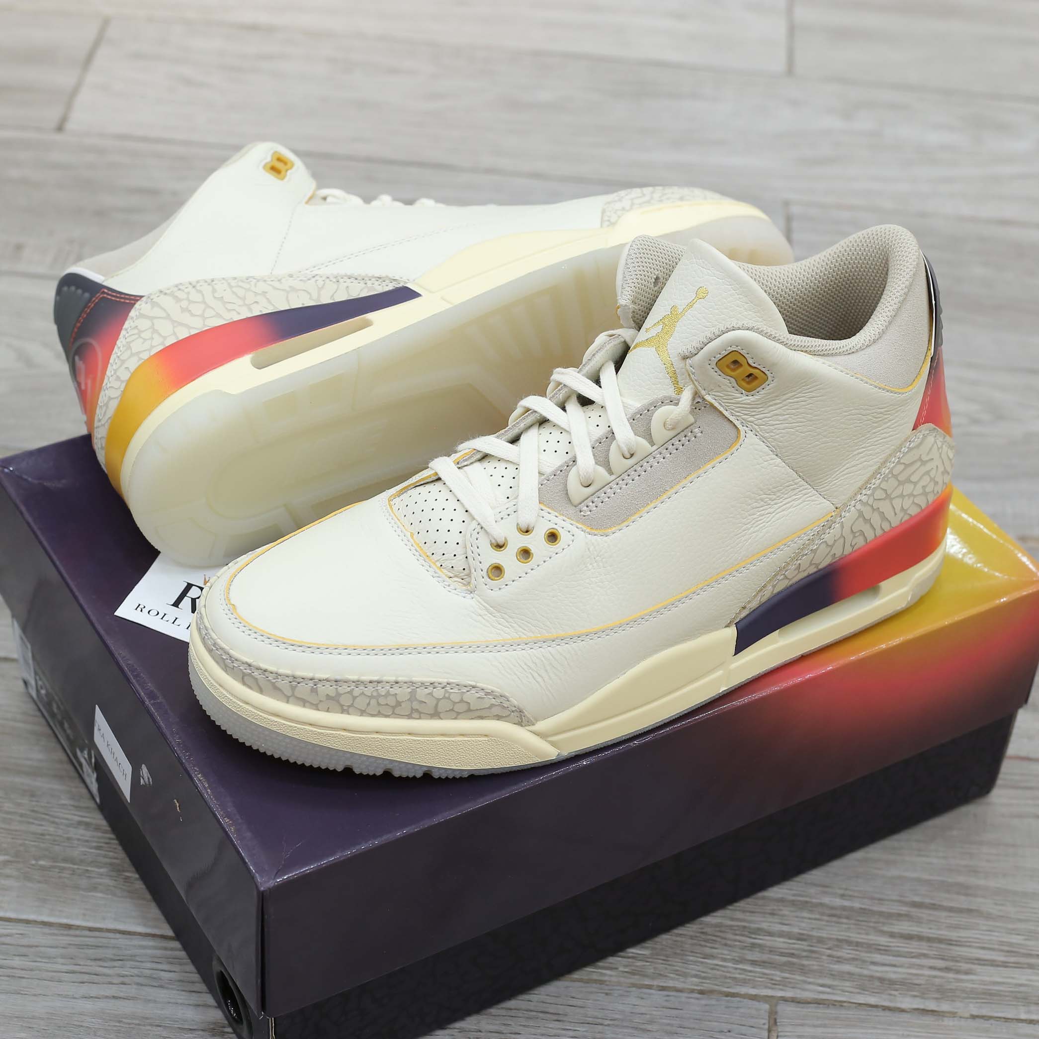 Giày Nike Air Jordan 3 x J Balvin ‘Medellín Sunset’ Best Quality