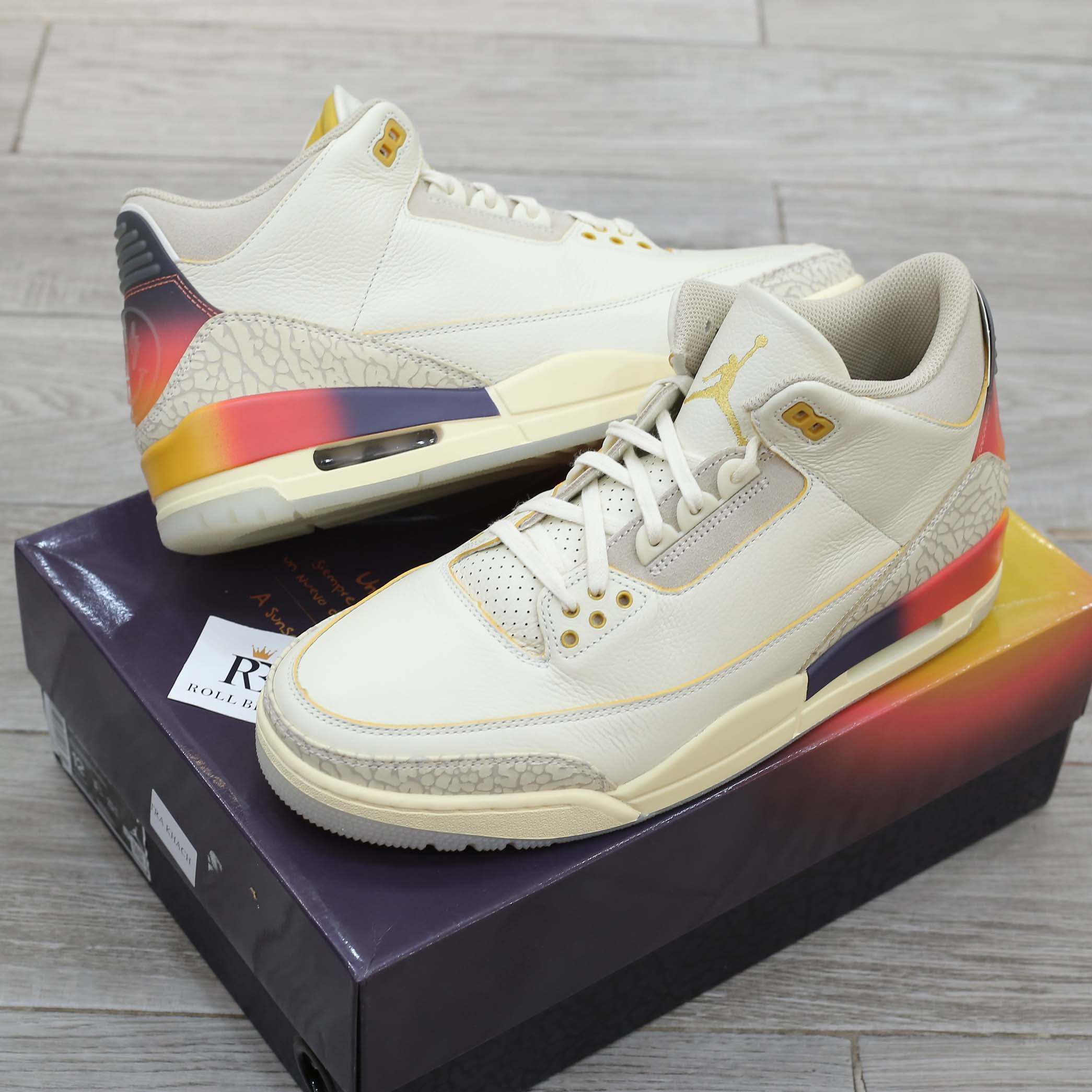 Giày Nike Air Jordan 3 x J Balvin ‘Medellín Sunset’ Best Quality
