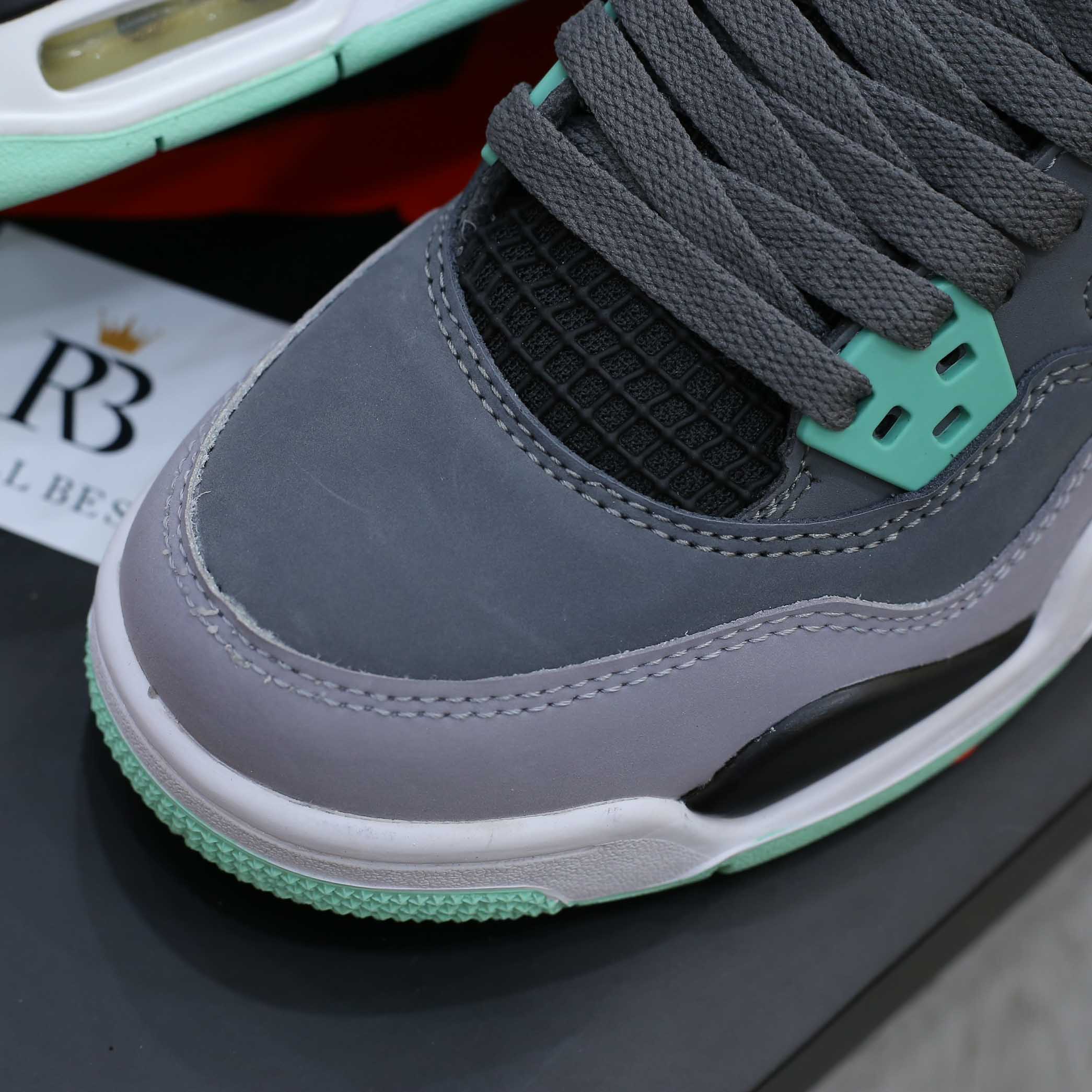 Giày Nike Air Jordan 4 Retro Green Glow Best Quality
