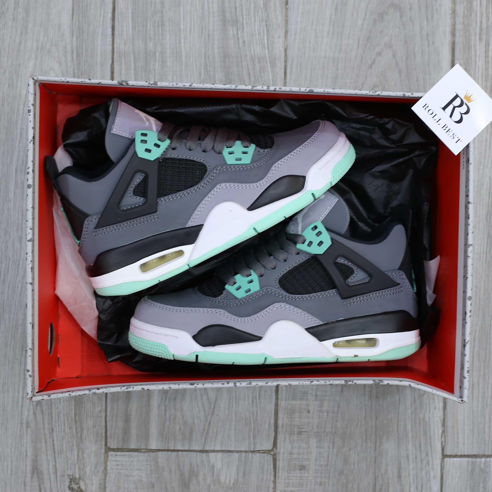 Giày Nike Air Jordan 4 Retro Green Glow Best Quality