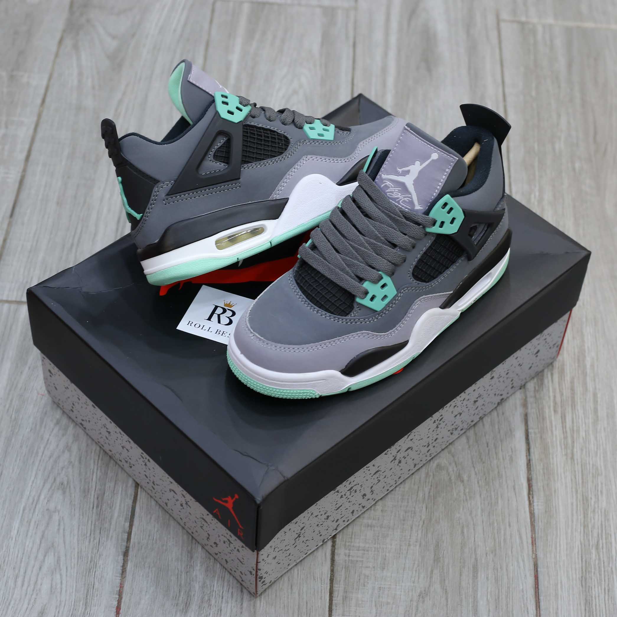 Giày Nike Air Jordan 4 Retro Green Glow Best Quality