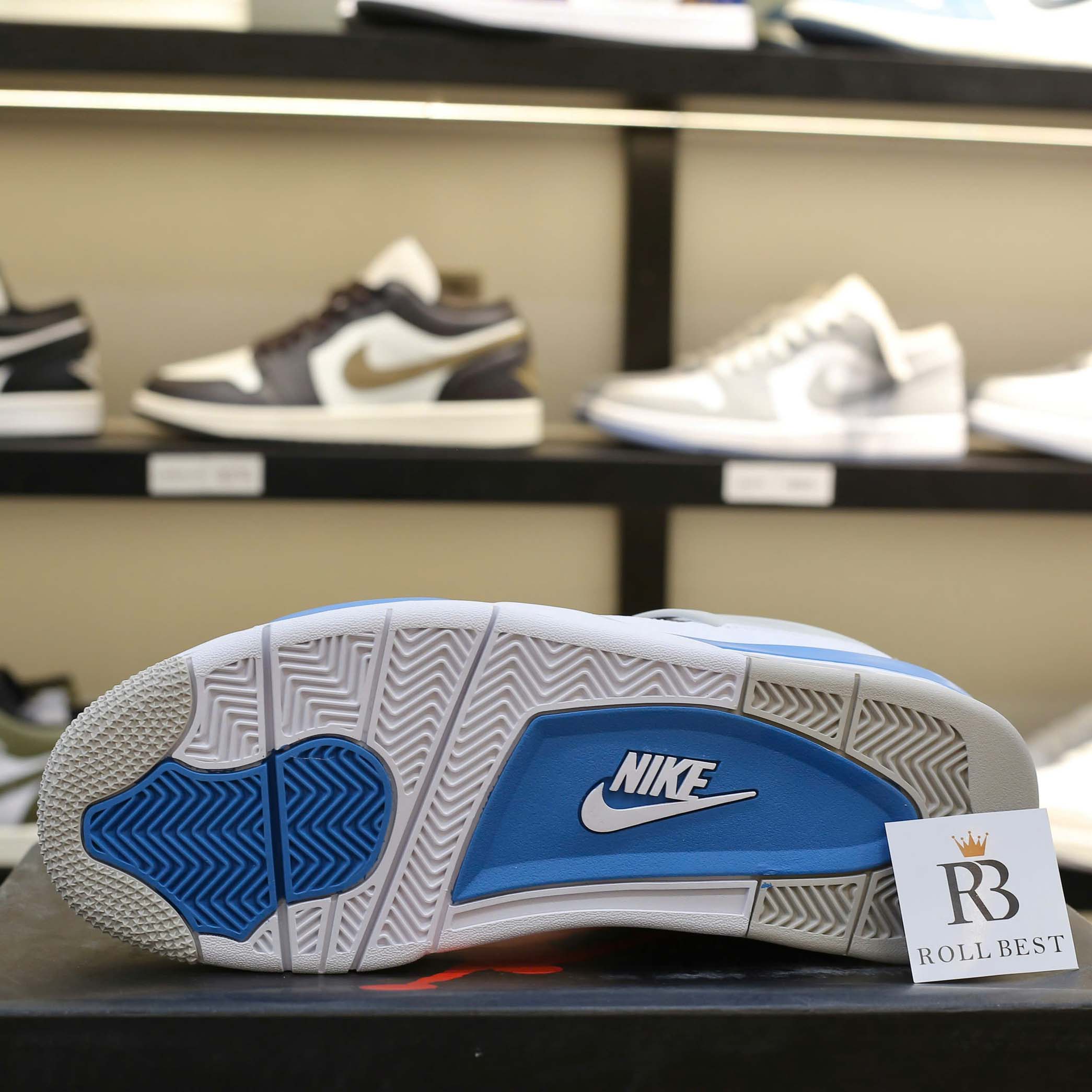 Giày Nike Air Jordan 4 Retro ‘Military Blue’ Best Quality