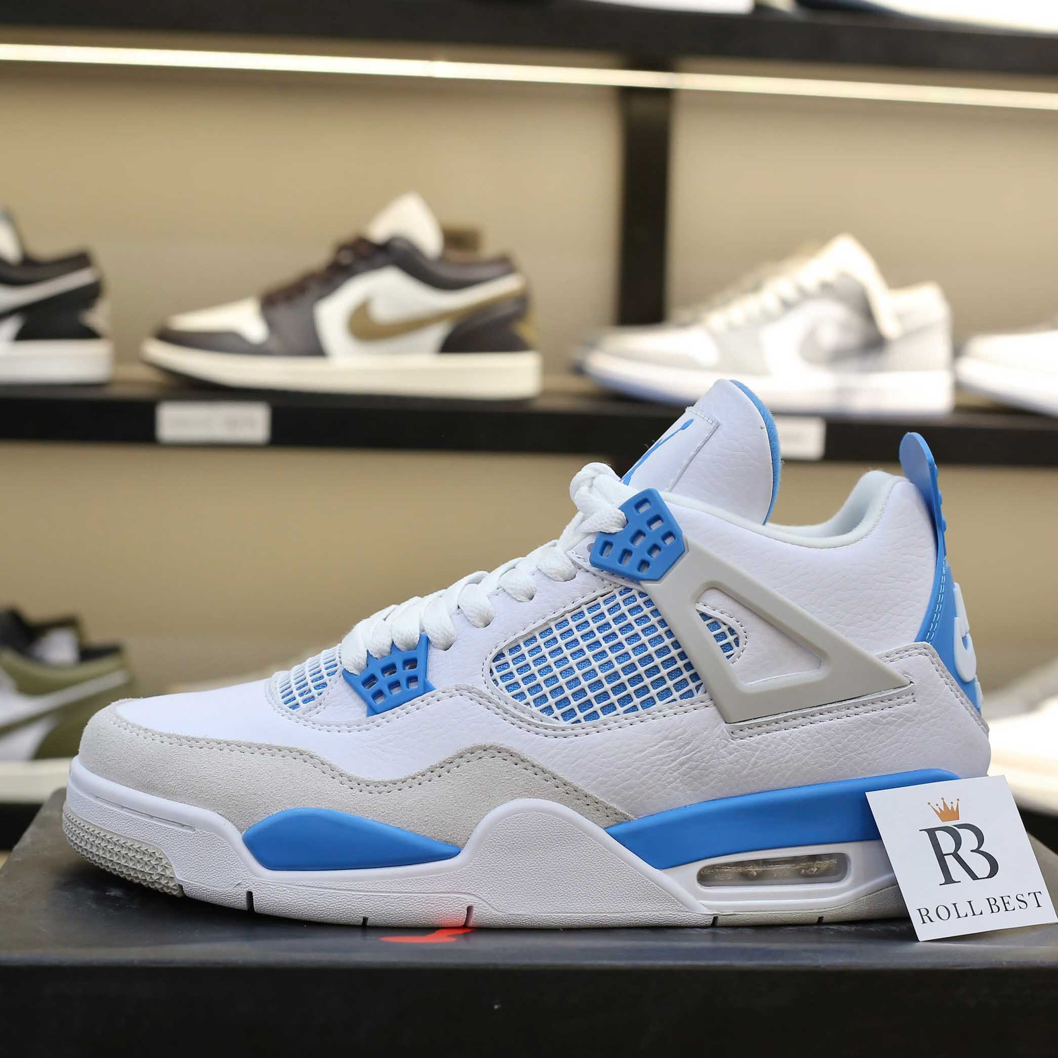 Giày Nike Air Jordan 4 Retro ‘Military Blue’ Best Quality