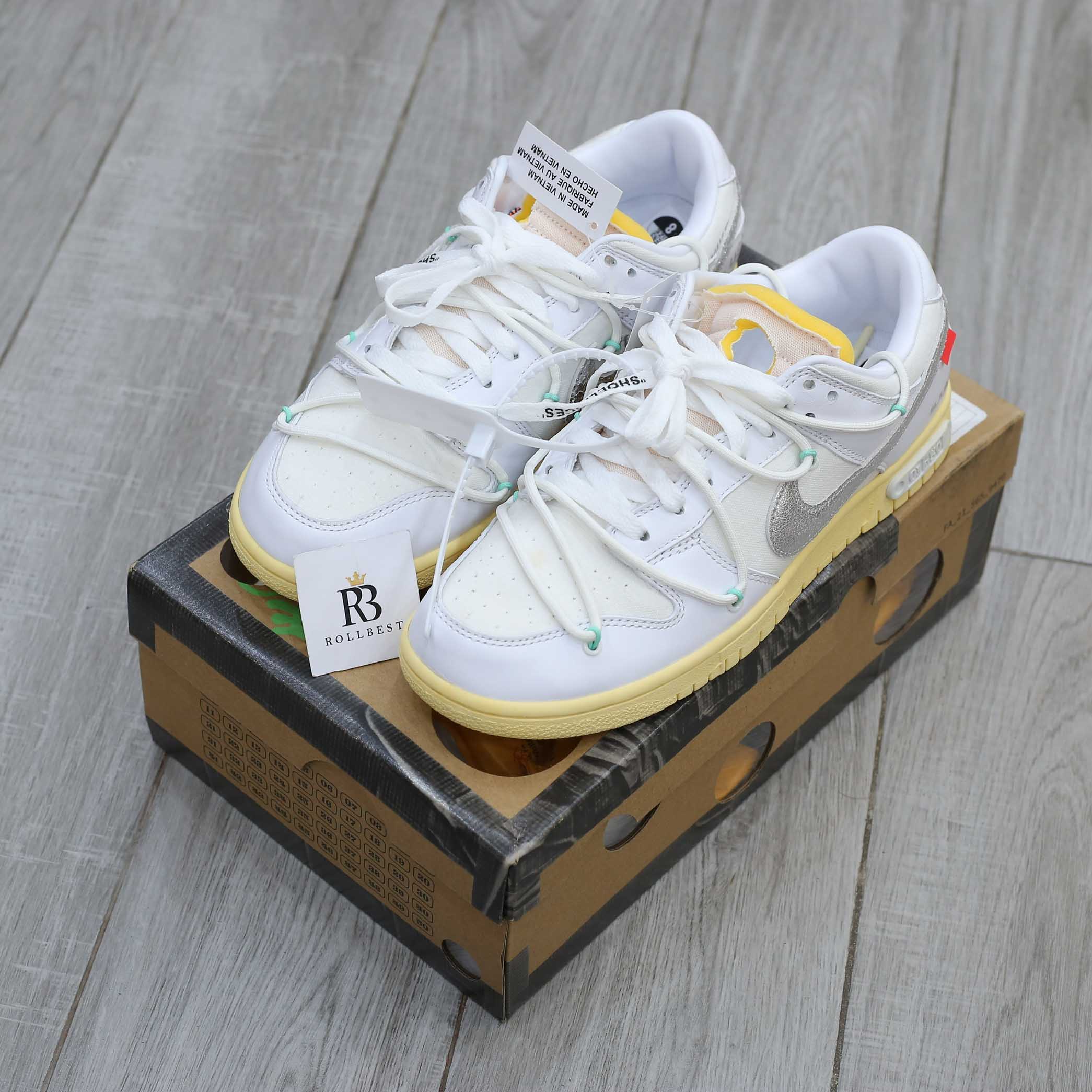 Giày Nike Off-White x Dunk Low ‘Lot 01 Of 50’ Best Quality