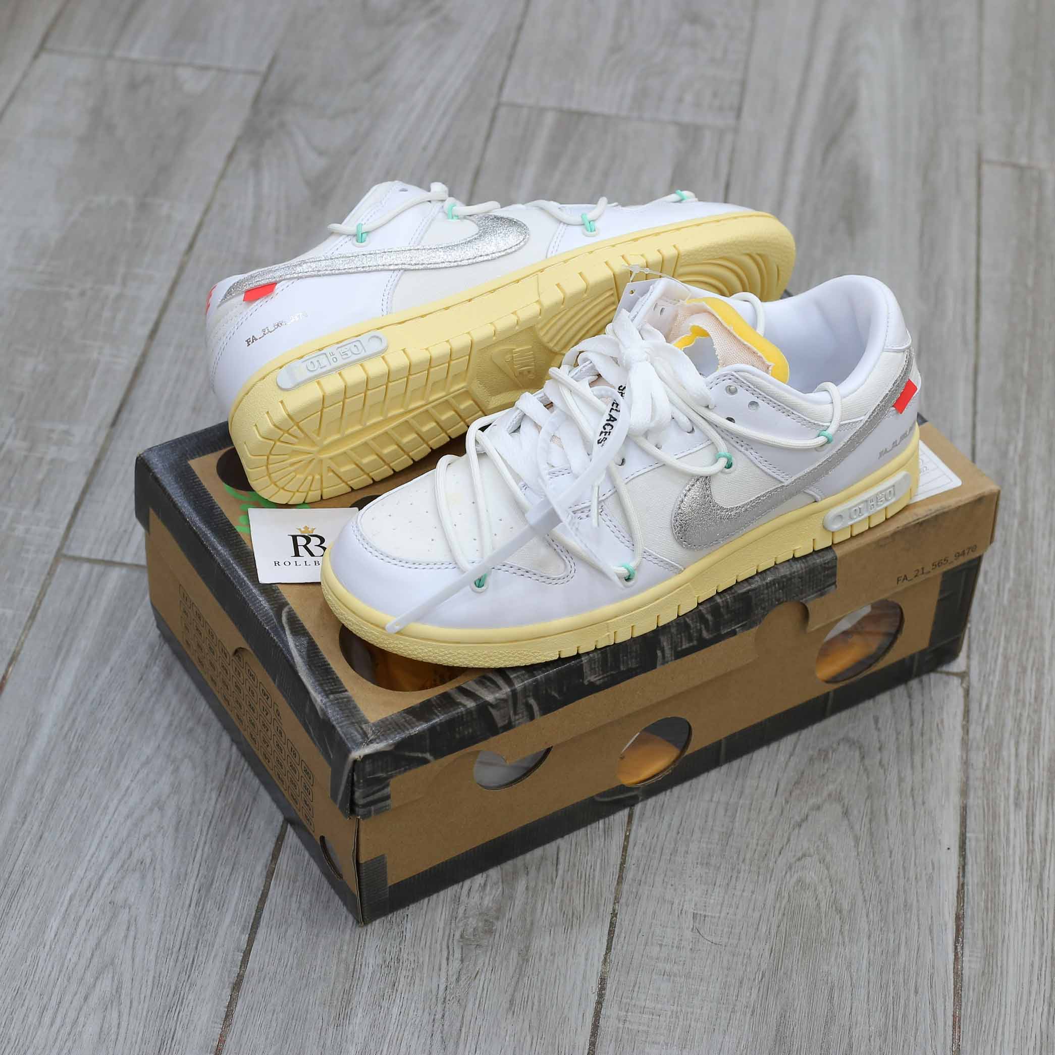 Giày Nike Off-White x Dunk Low ‘Lot 01 Of 50’ Best Quality