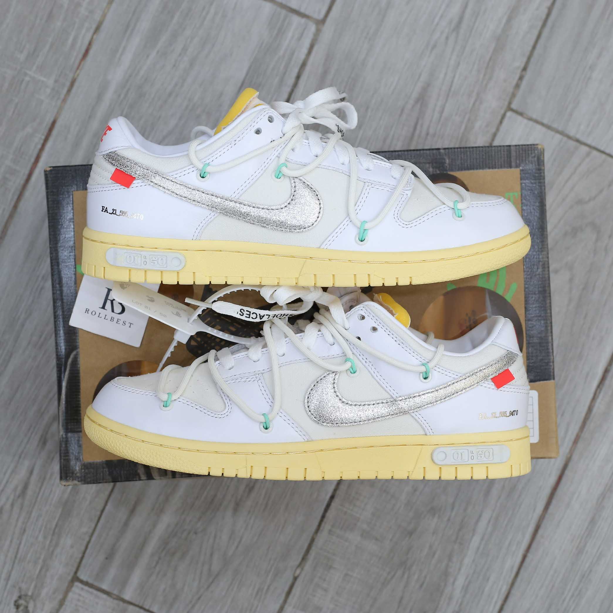Giày Nike Off-White x Dunk Low ‘Lot 01 Of 50’ Best Quality
