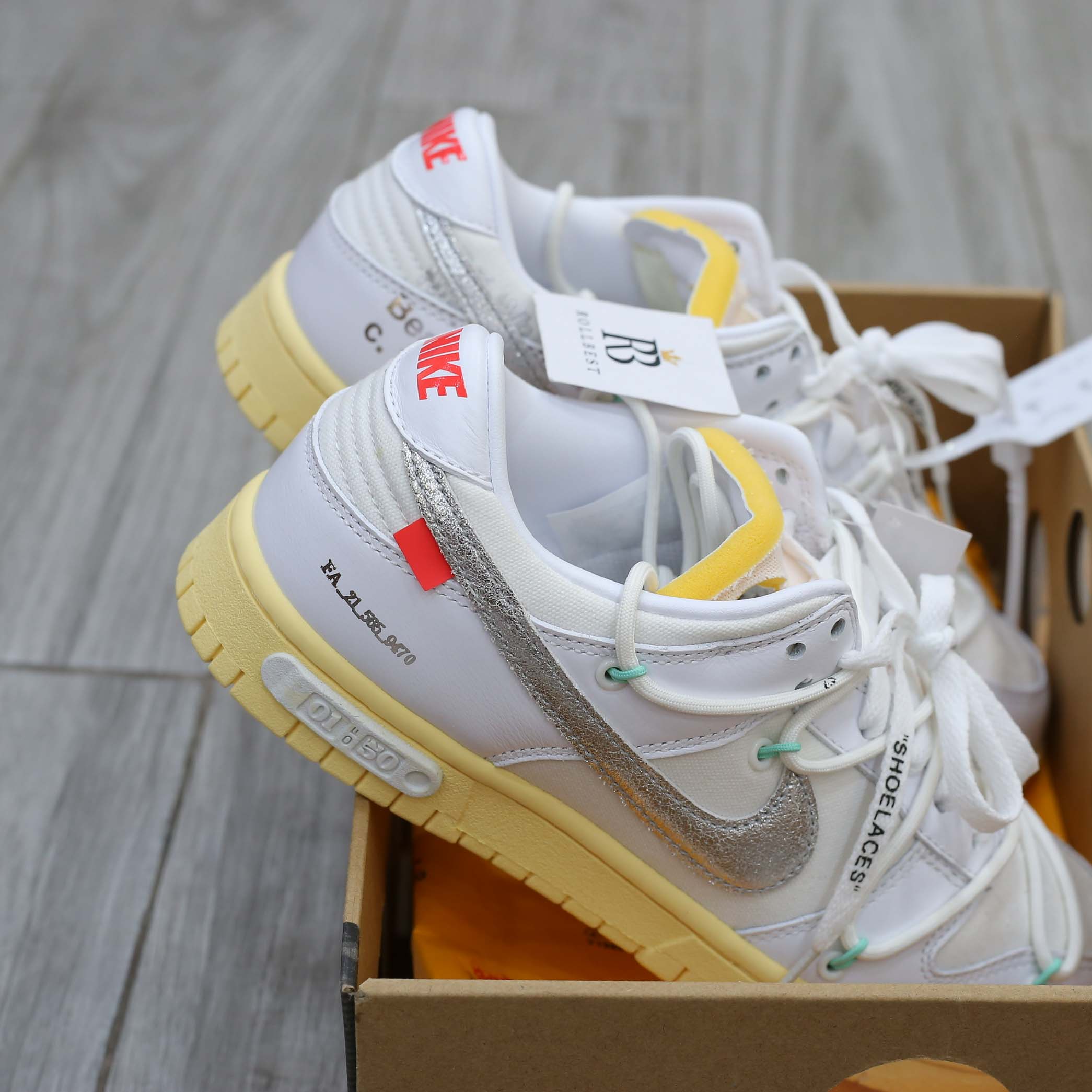 Giày Nike Off-White x Dunk Low ‘Lot 01 Of 50’ Best Quality