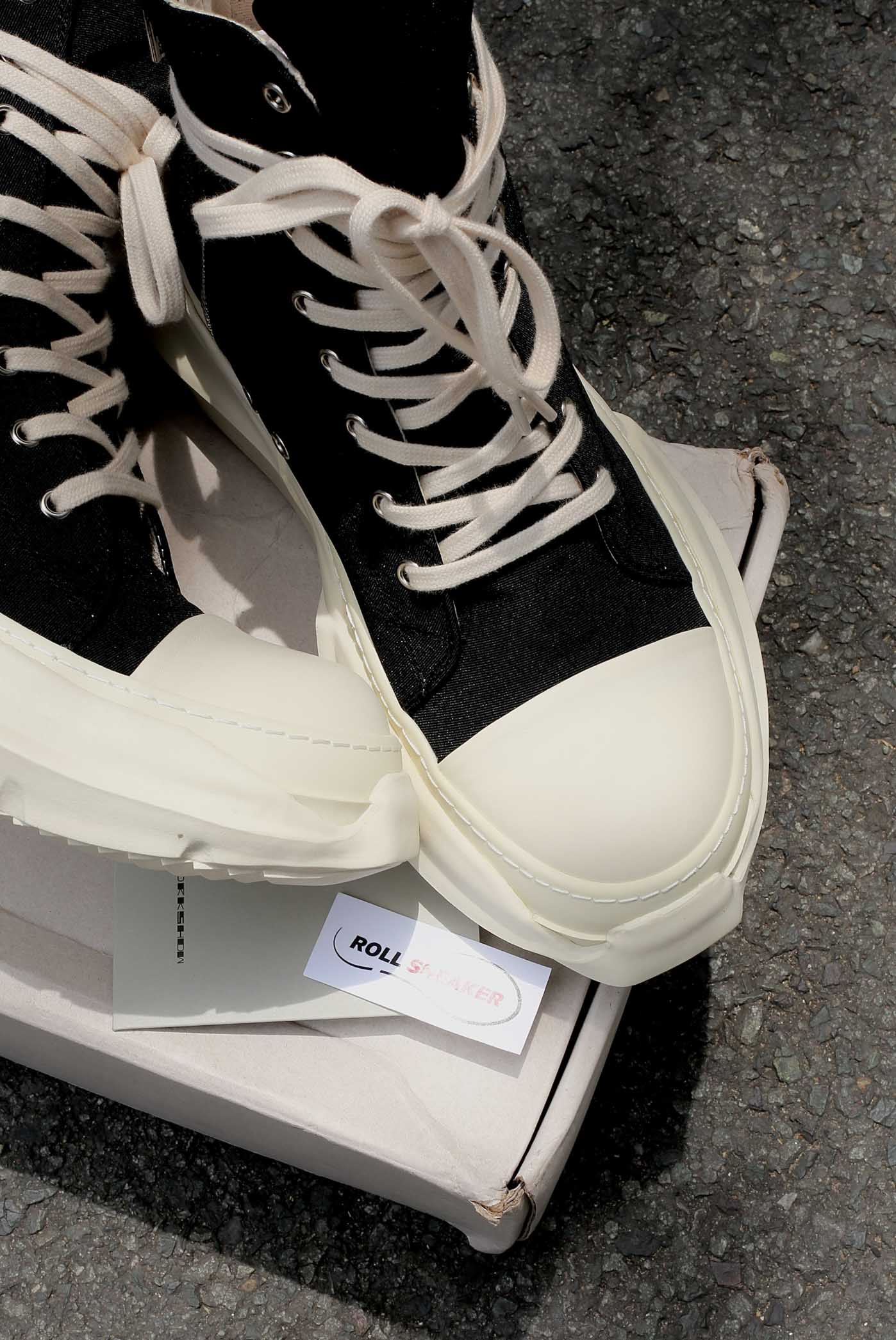 Giày Rick Owens drkshdw High-Top Abstract Ramones Best Quality