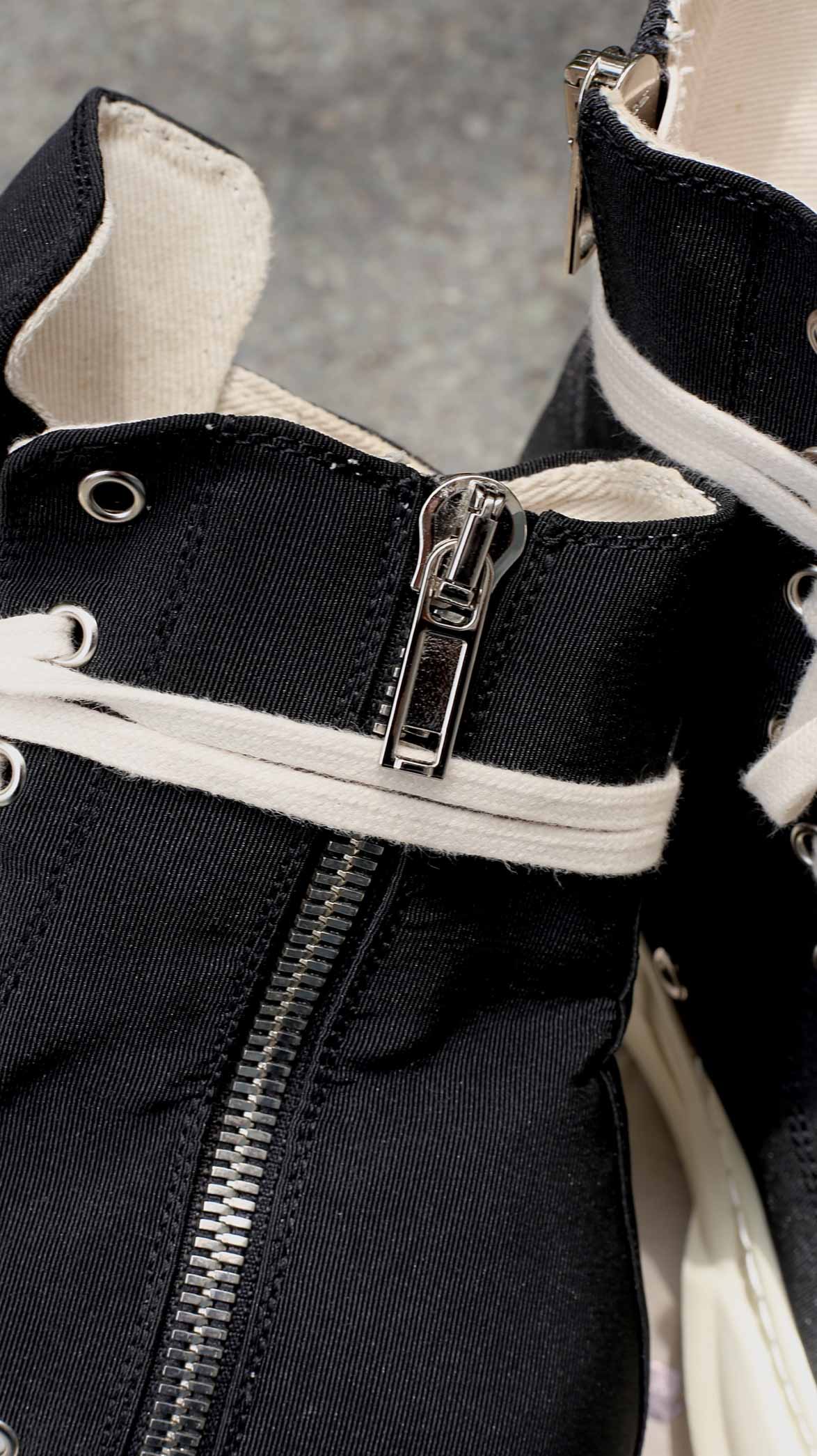 Giày Rick Owens drkshdw High-Top Abstract Ramones Best Quality