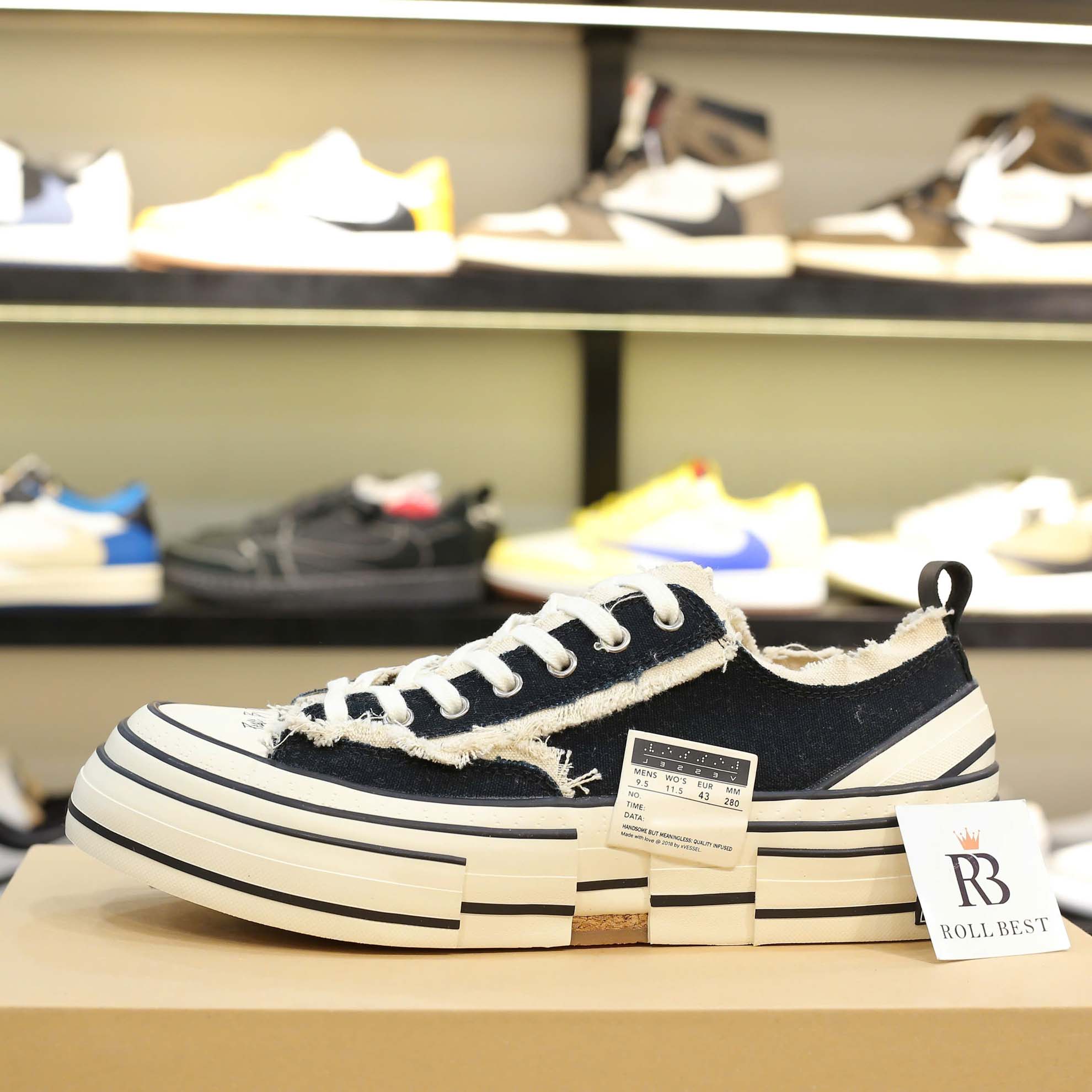 Giày Xvessel G.O.P lows black Best Quality