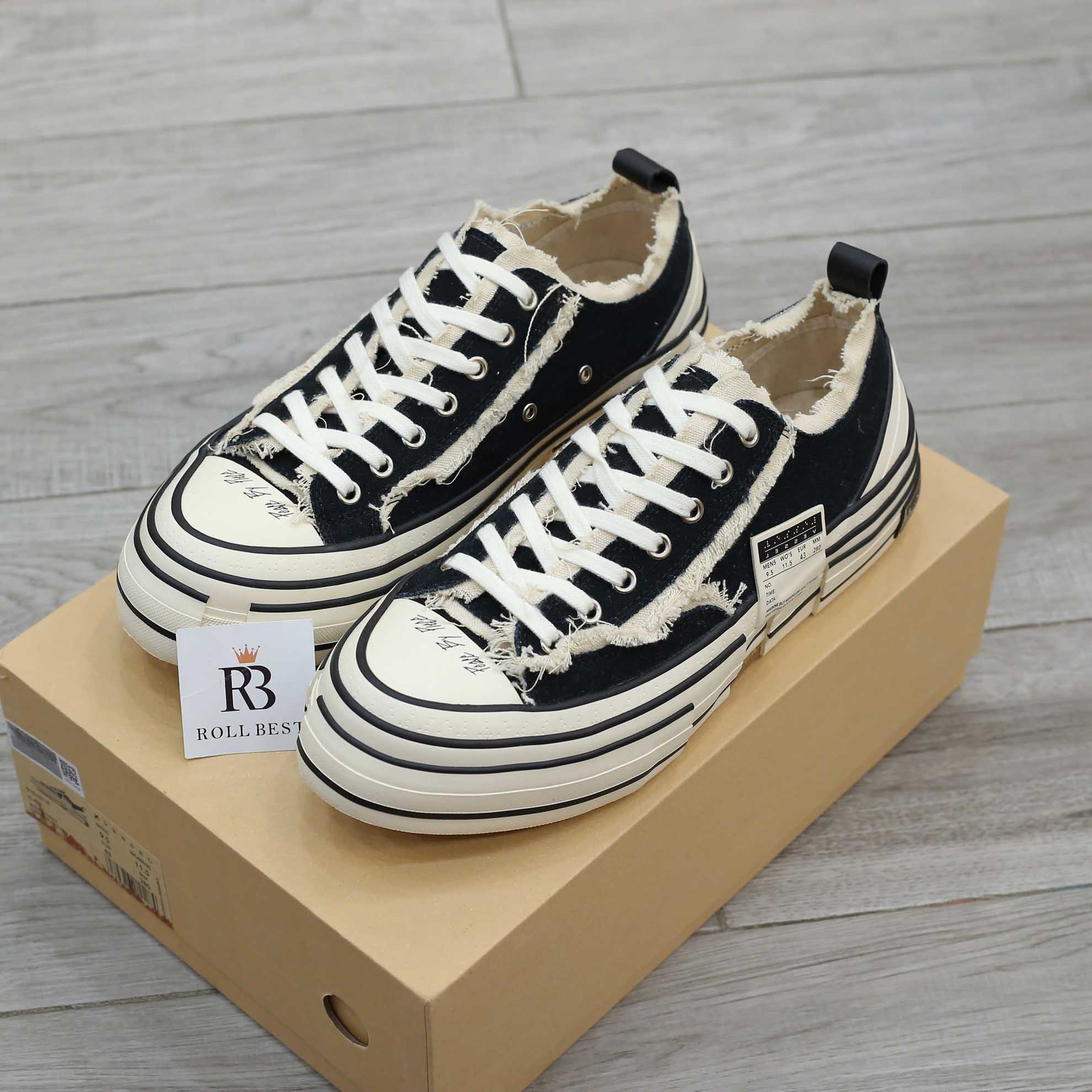 Giày Xvessel G.O.P lows black Best Quality